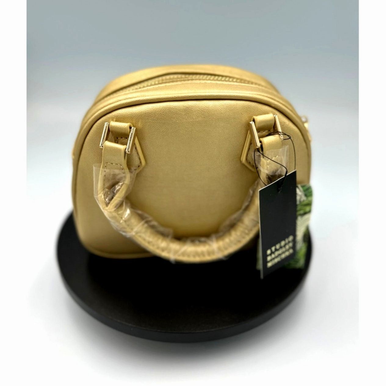 Badgley Mischka Badgley Mischka Crossbody Dome with Studs - Metallic Gold Size ONE SIZE - 7 Thumbnail
