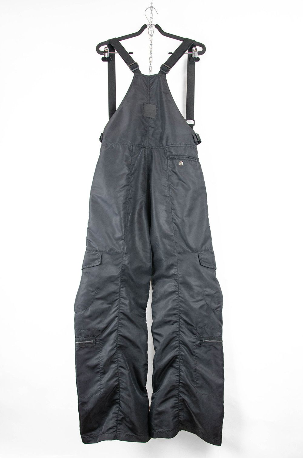 Marithe + Francois Girbaud Girbaud Nylon Cargo Overalls Black Techwear - Size IT42 Size 28" / US 6 / IT 42 - 2 Thumbnail