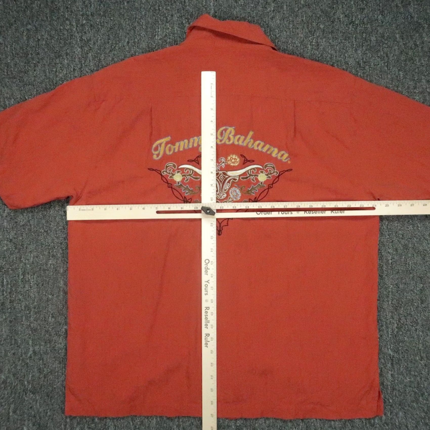 Tommy Bahama Tommy Bahama Red Silk Shirt XL Mens Business Casual Travel Vacation Size US XL / EU 56 / 4 - 7 Thumbnail