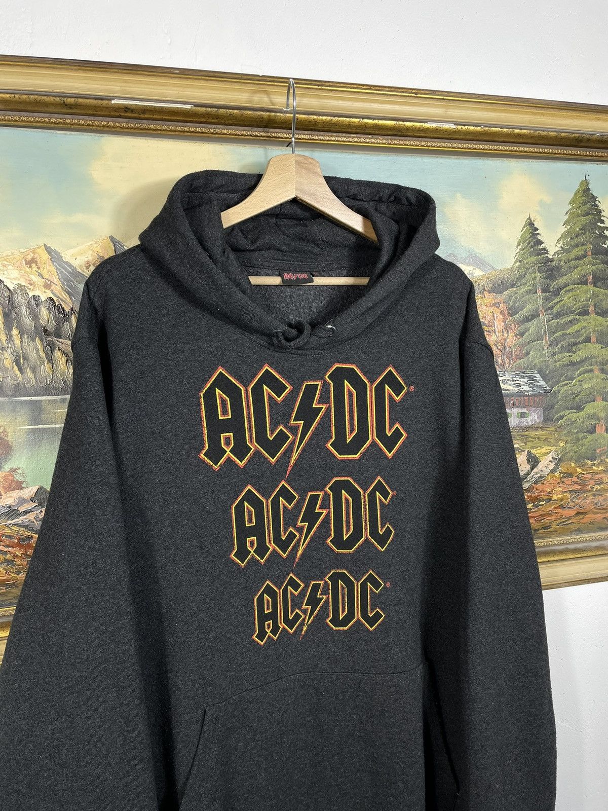 AC/DC × Band Tees × Vintage ACDC Hoodie Sweatshirt Merch Rock Metal Band Vintsge Y2k Size US XXL / EU 58 / 5 - 4 Thumbnail