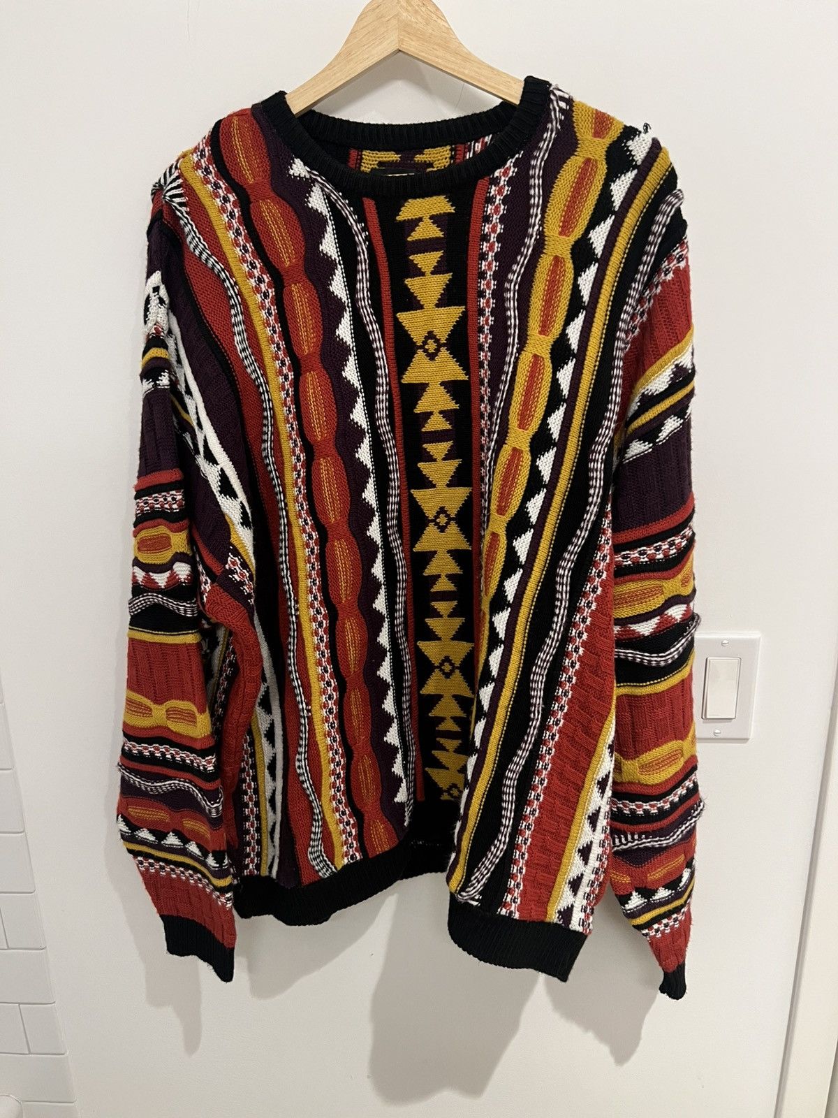 Vintage ASOS Design Coogi knit sweater red 2XL Size US XXL / EU 58 / 5 - 1 Thumbnail