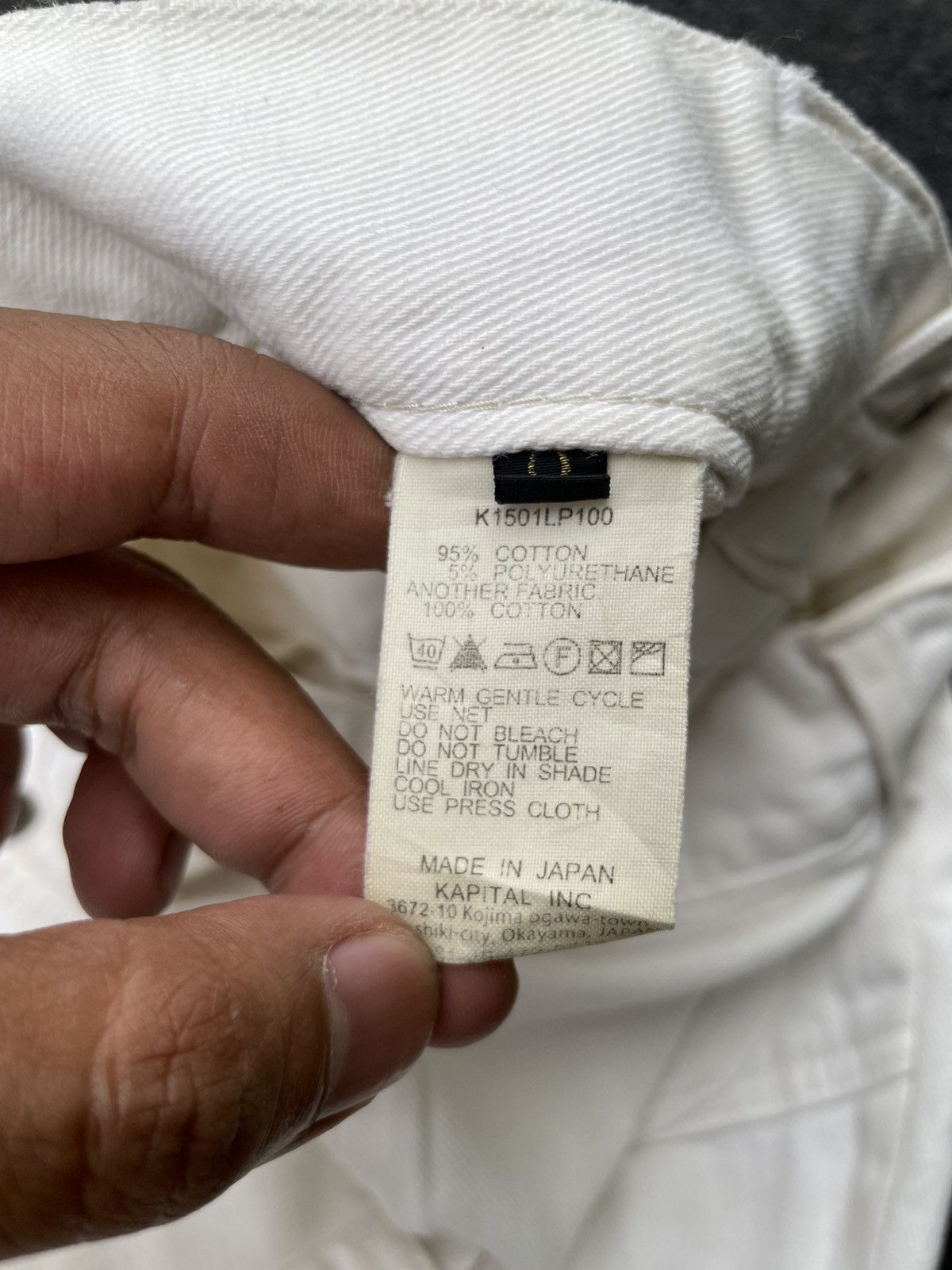 Kapital Kapital Walt Pants White Denim Size US 27 - 6 Thumbnail