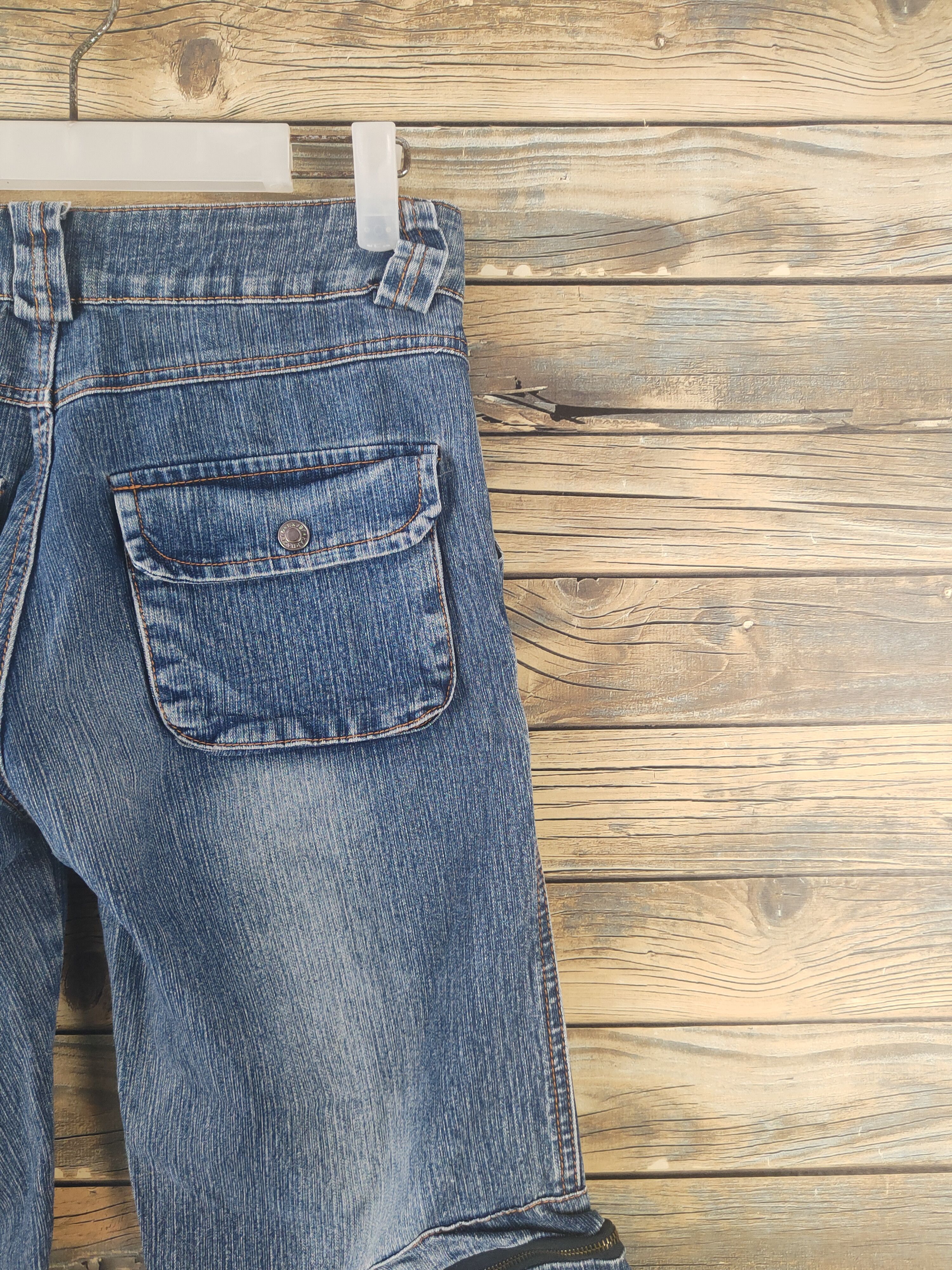 Japanese Brand DL Haphazard Blue Distressed Ripped Denim Jeans #2043 Size US 26 / EU 42 - 10 Thumbnail
