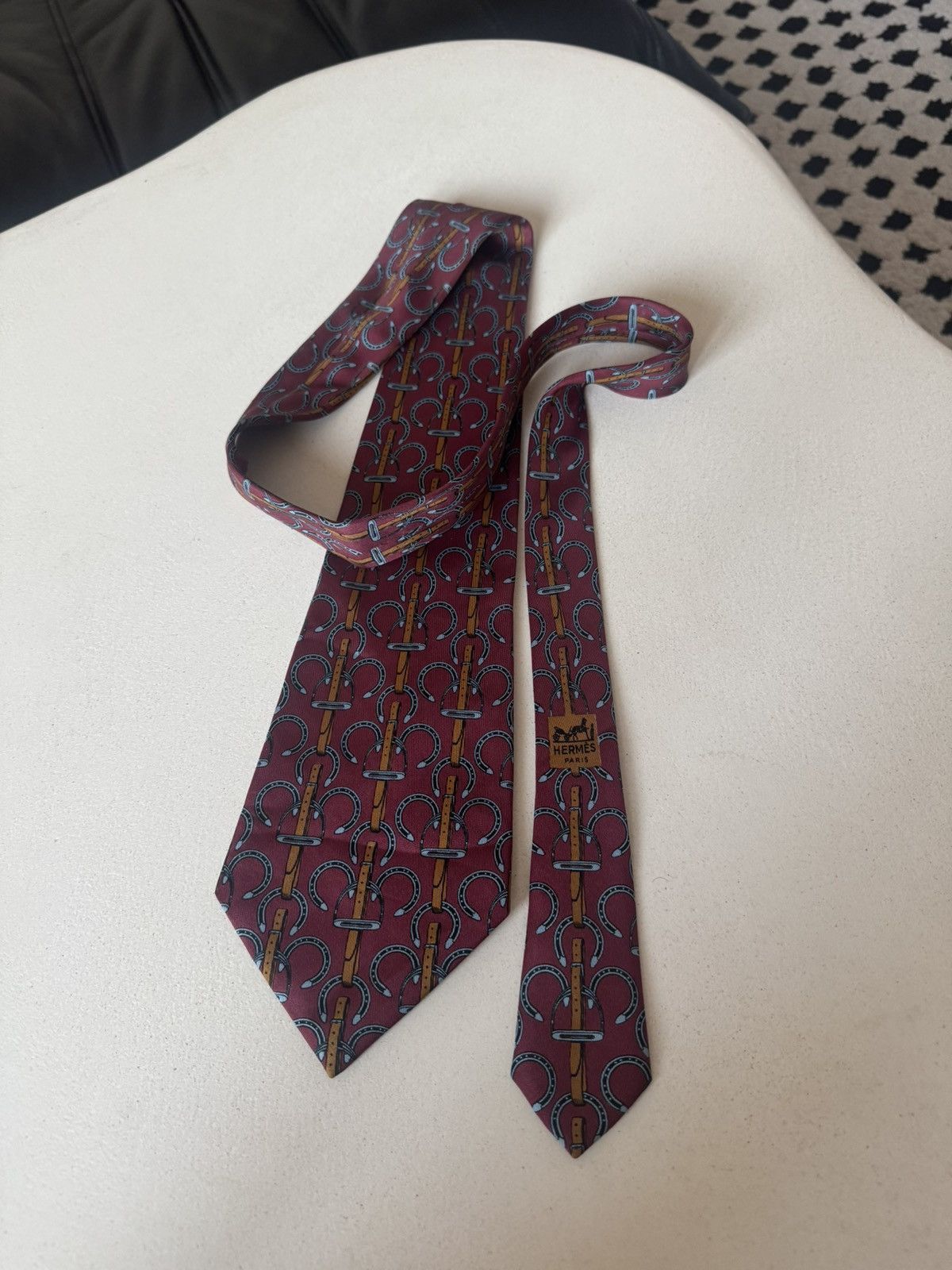 Hermes Vintage Hermes luxury silk tie designer 90s luxury rare Size ONE SIZE - 1 Thumbnail