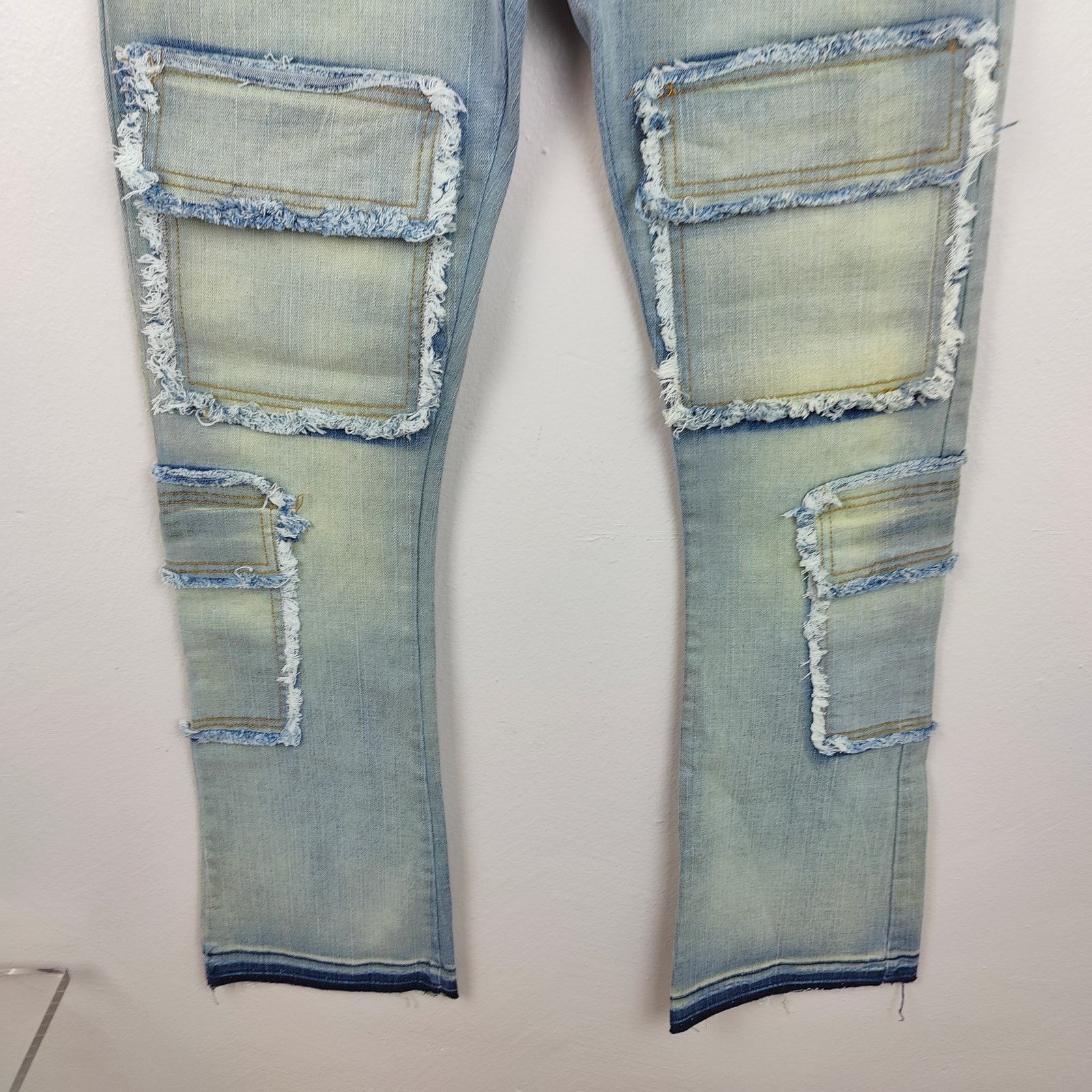 Other Golden Denim The Patchwork Mykonos Flared Jeans Men 34 Cargo Size US 34 / EU 50 - 5 Thumbnail