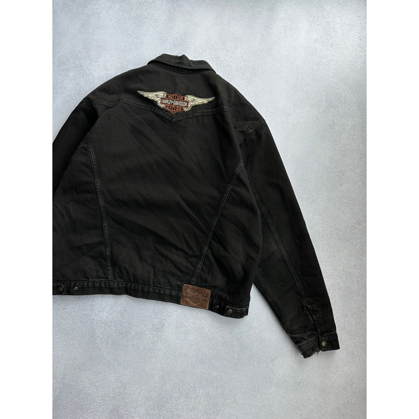Ferrari VTG Harley-Davidson Biker Blues Moto Distressed Jacket Size US S / EU 44-46 / 1 - 13 Thumbnail