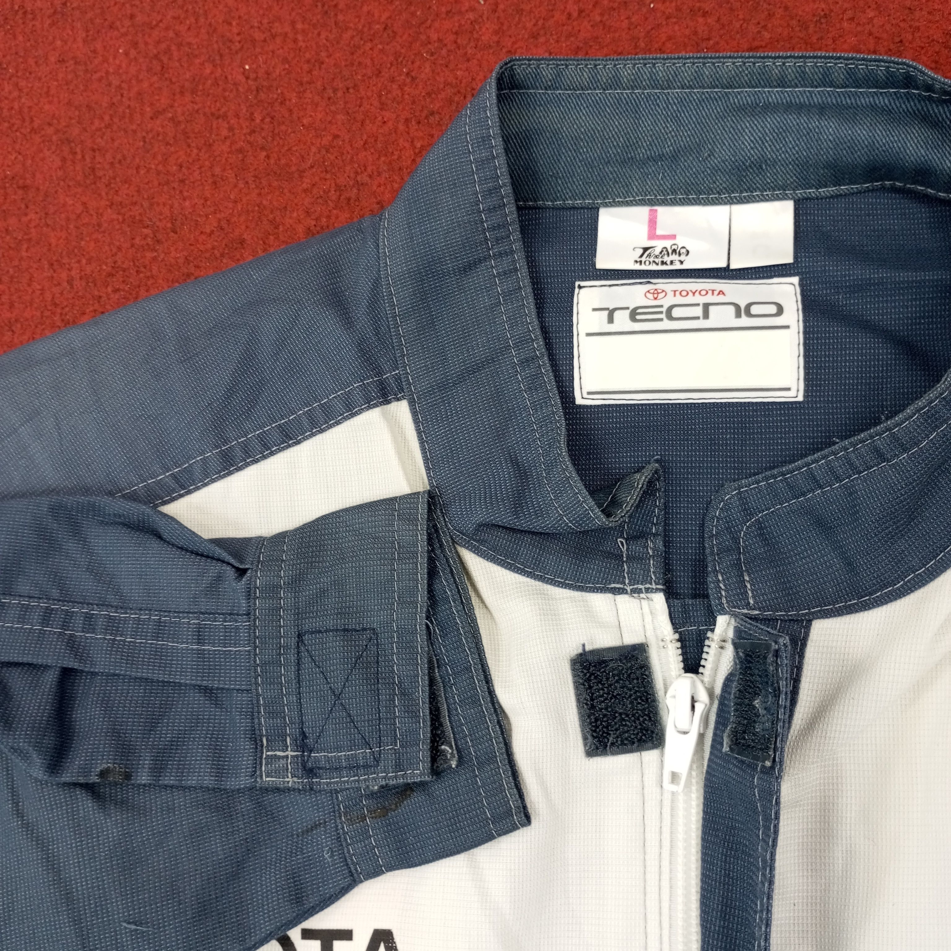Japanese Brand × Vintage Toyota Tecno Japanese Motorsports Coverall Jacket c232n12 Size US M / EU 48-50 / 2 - 9 Thumbnail