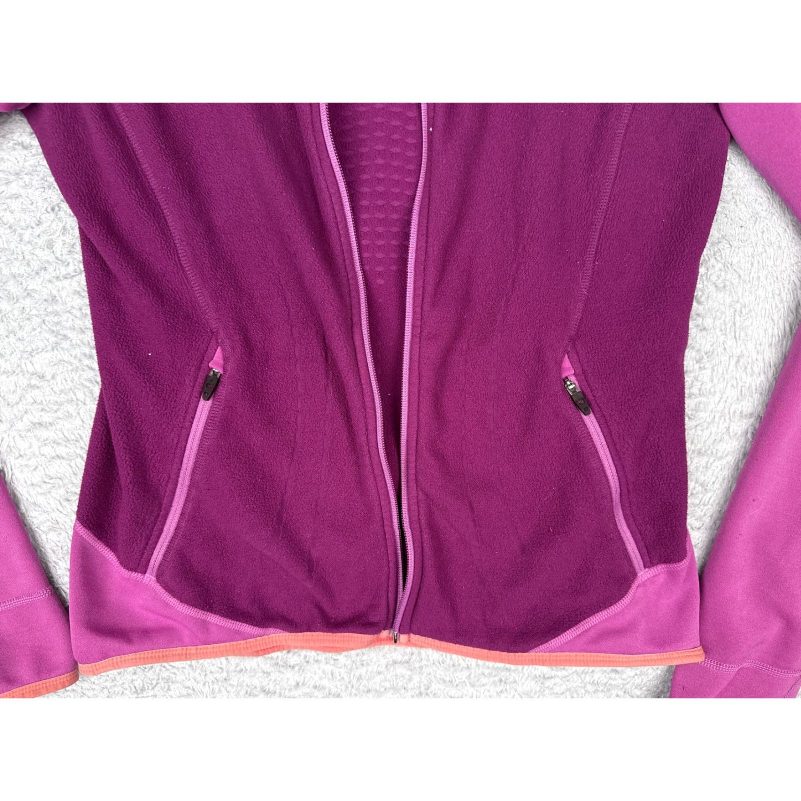 The North Face The North Face Fleece Jacket Womens Medium Pink Purple Full Zip FlashDry Jacket Size M / US 6-8 / IT 42-44 - 5 Thumbnail