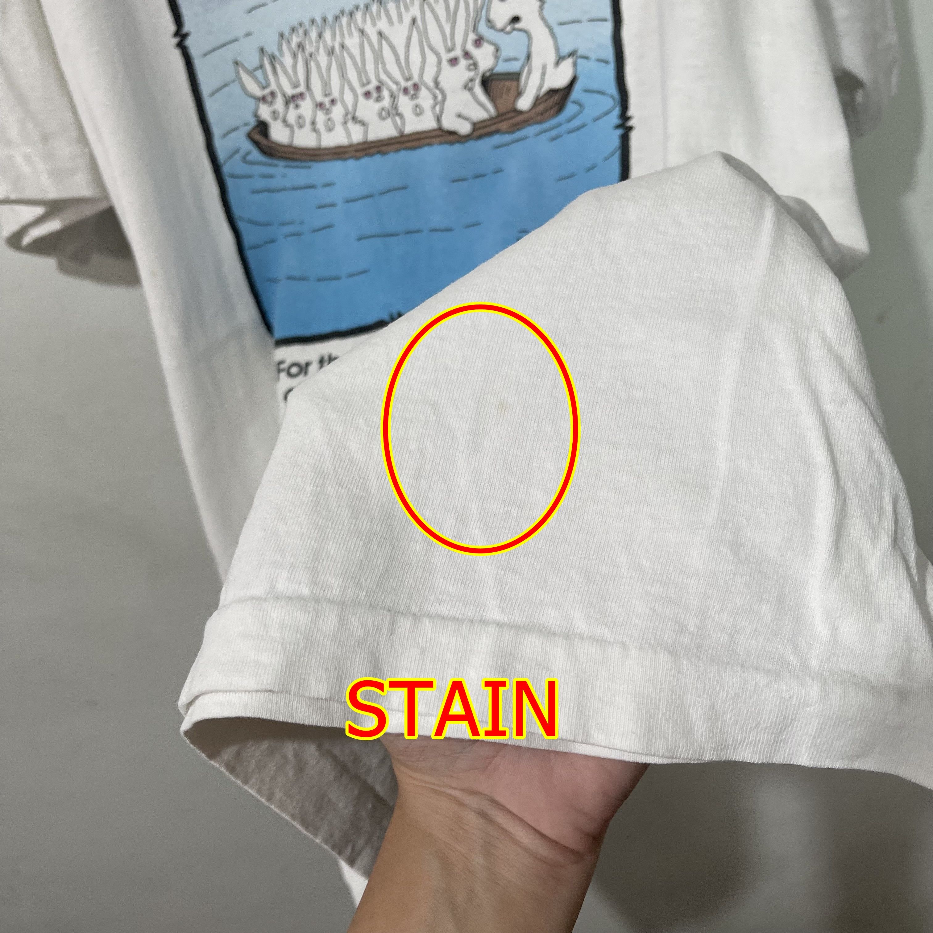 Vintage 1987 Off the Leash Rabbit Boat T-Shirt