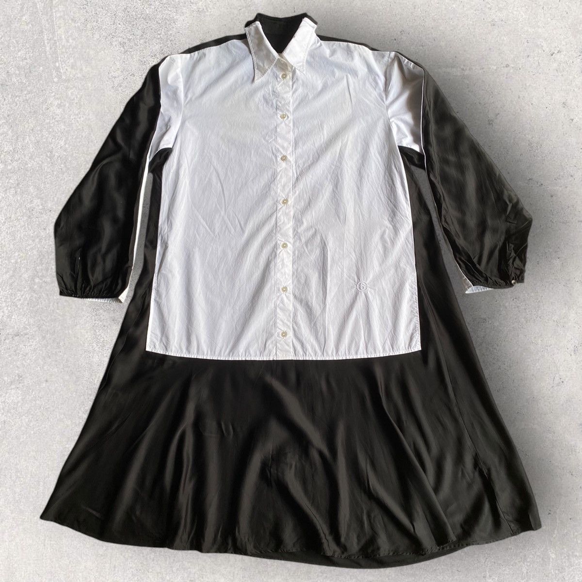 Maison Margiela SS21 Oversized Contrast Dress Shirt Size S / US 4 / IT 40 - 1 Thumbnail