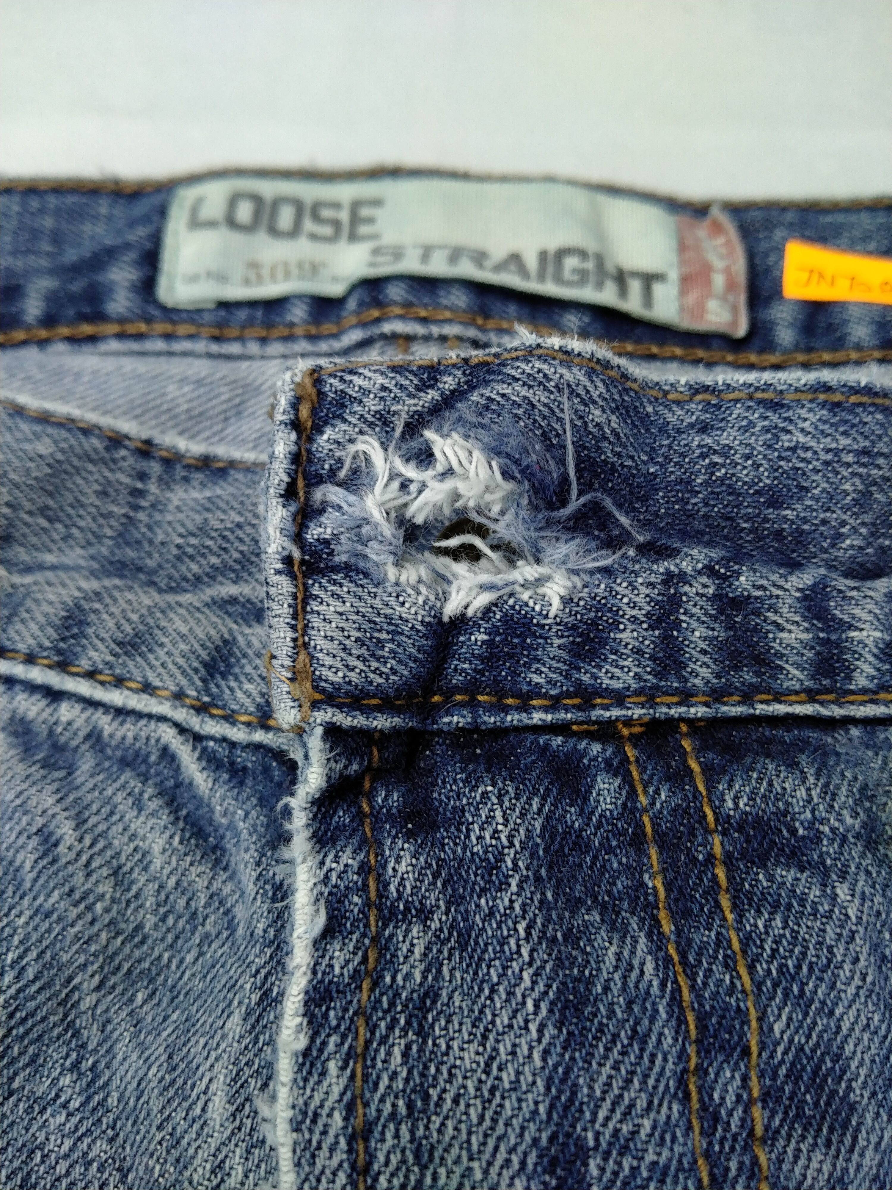 Levi's Distressed Vintage Levi's 569 Loose Straight Denim -JN728 Size US 38 / EU 54 - 10 Thumbnail