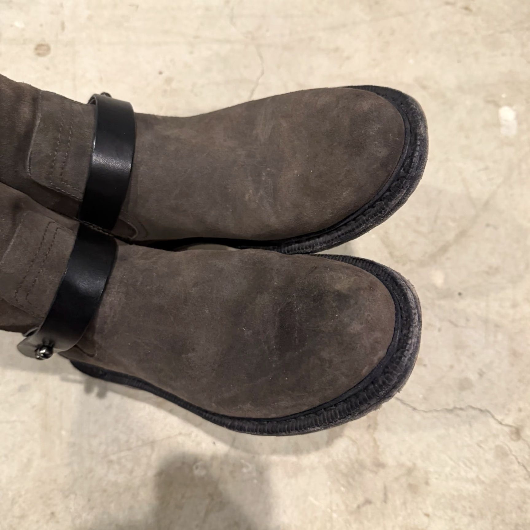 Rag & Bone Rag & Bone Ashford Ankle Moto Booties Sherpa Lined Size 37.5 (US 7.5) Brown Boots Women Leather Flat Heel Size US 8 / IT 38 - 6 Thumbnail
