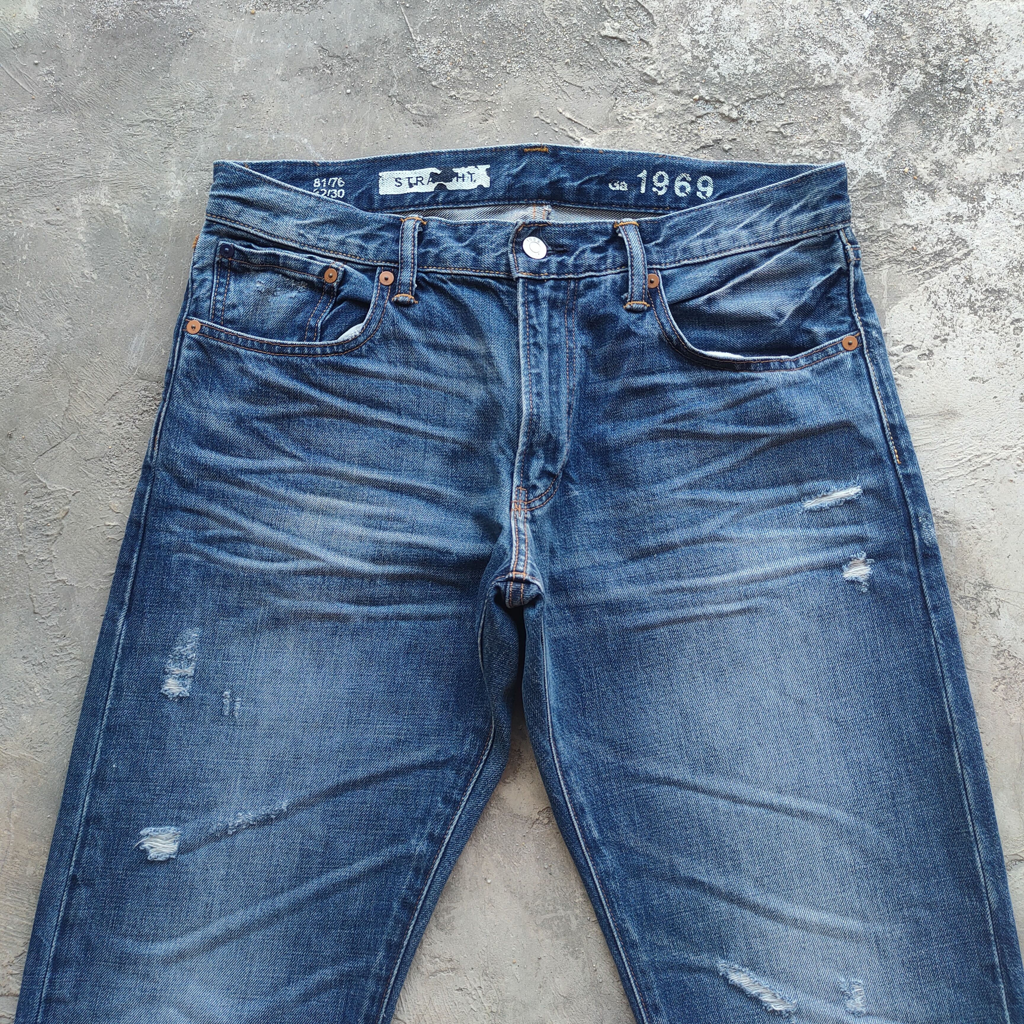 Gap W33 VINTAGE GAP FADED DISTRESSED JEAN DENIM PANTS Size US 33 - 3 Thumbnail