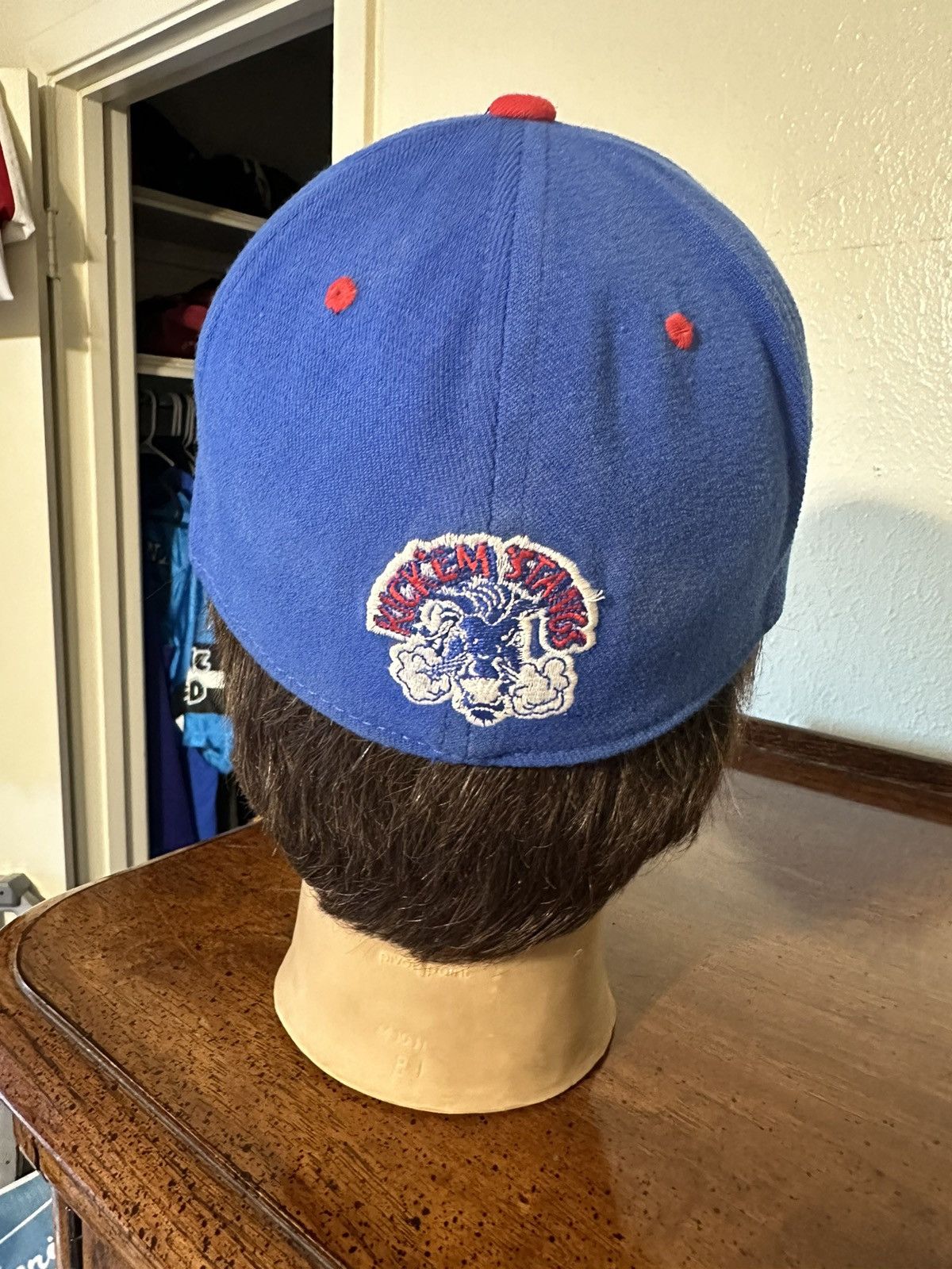 NCAA × Vintage Vintage NCAA SMU Mustangs fitted one size hat 00s Size ONE SIZE - 4 Thumbnail