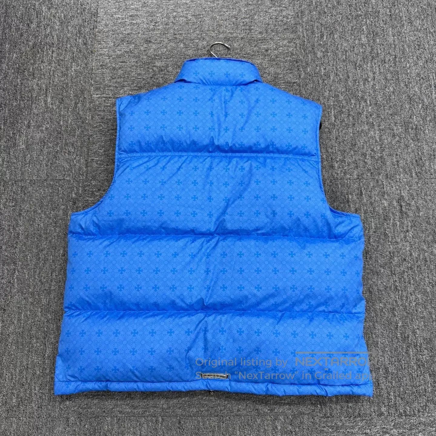 Chrome Hearts chrome hearts blue down vest with cross pattern. Size US L / EU 52-54 / 3 - 2 Thumbnail