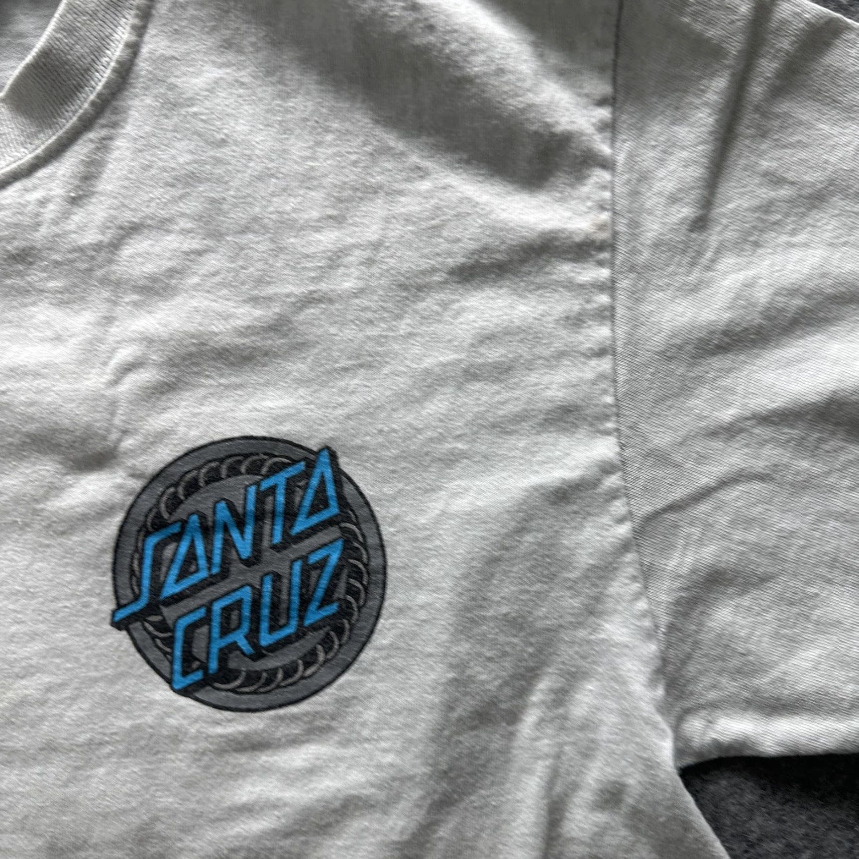 Vintage Santa Cruz Skateboards Shirt Mens Medium Gray Blue Rose Graphic Skate Tee Size US S / EU 44-46 / 1 - 3 Thumbnail