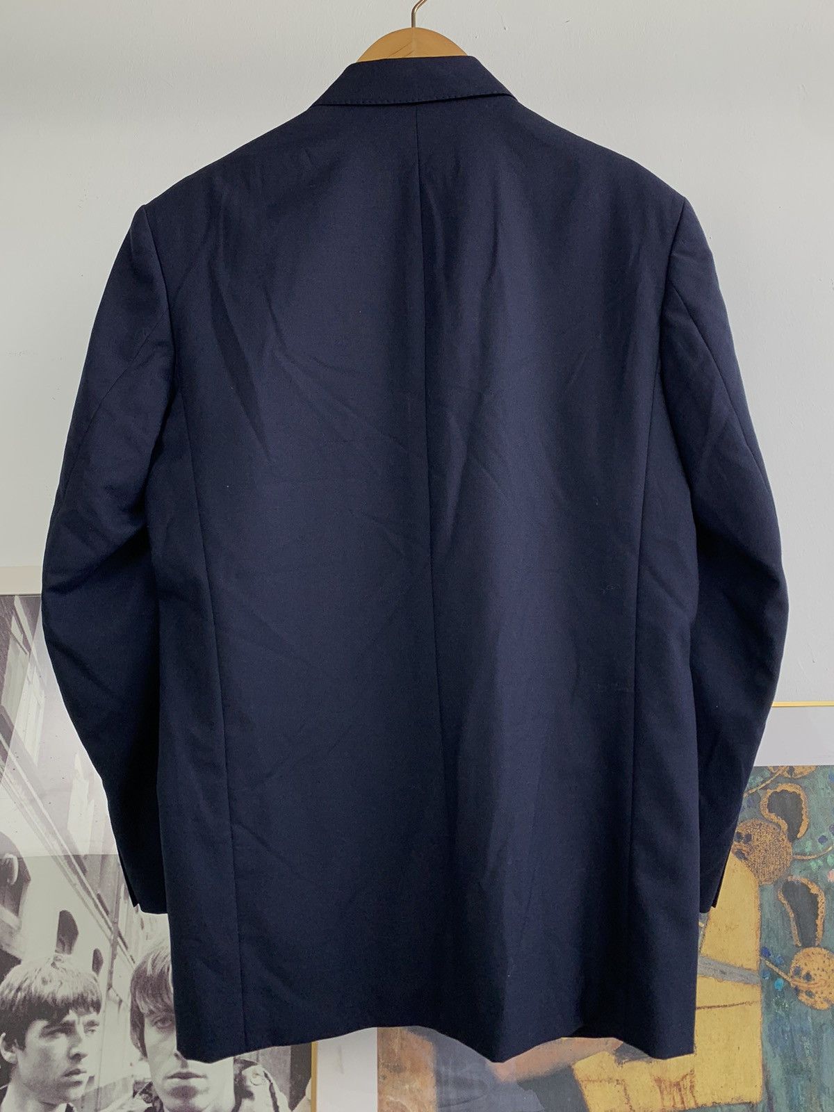 Y's for Men 2000's Yohji Yamamoto Y's for Men Navy Blue Blazer Size 40S - 9 Thumbnail