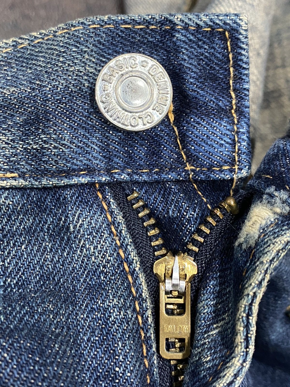Denime Vintage🔥DENIME Selvage Aging Redline Jean W36 Size US 36 / EU 52 - 16 Thumbnail