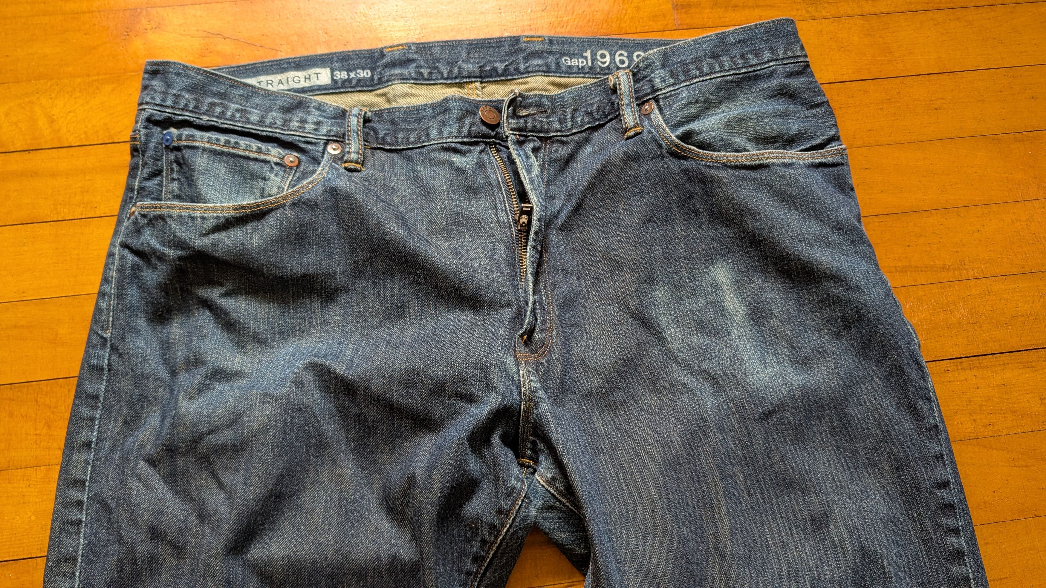 Gap GAP 1969 Men's Straight Jeans 38x30 Size US 38 / EU 54 - 2 Thumbnail