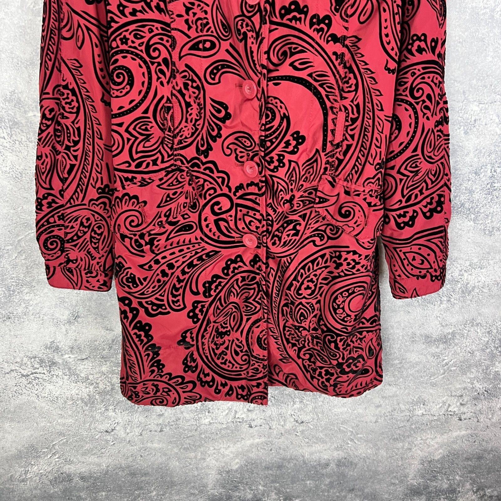 Desigual Desigual Coat Jacket Women's Size 38 Red Long Sleeve ` Size XS / US 0-2 / IT 36-38 - 3 Thumbnail
