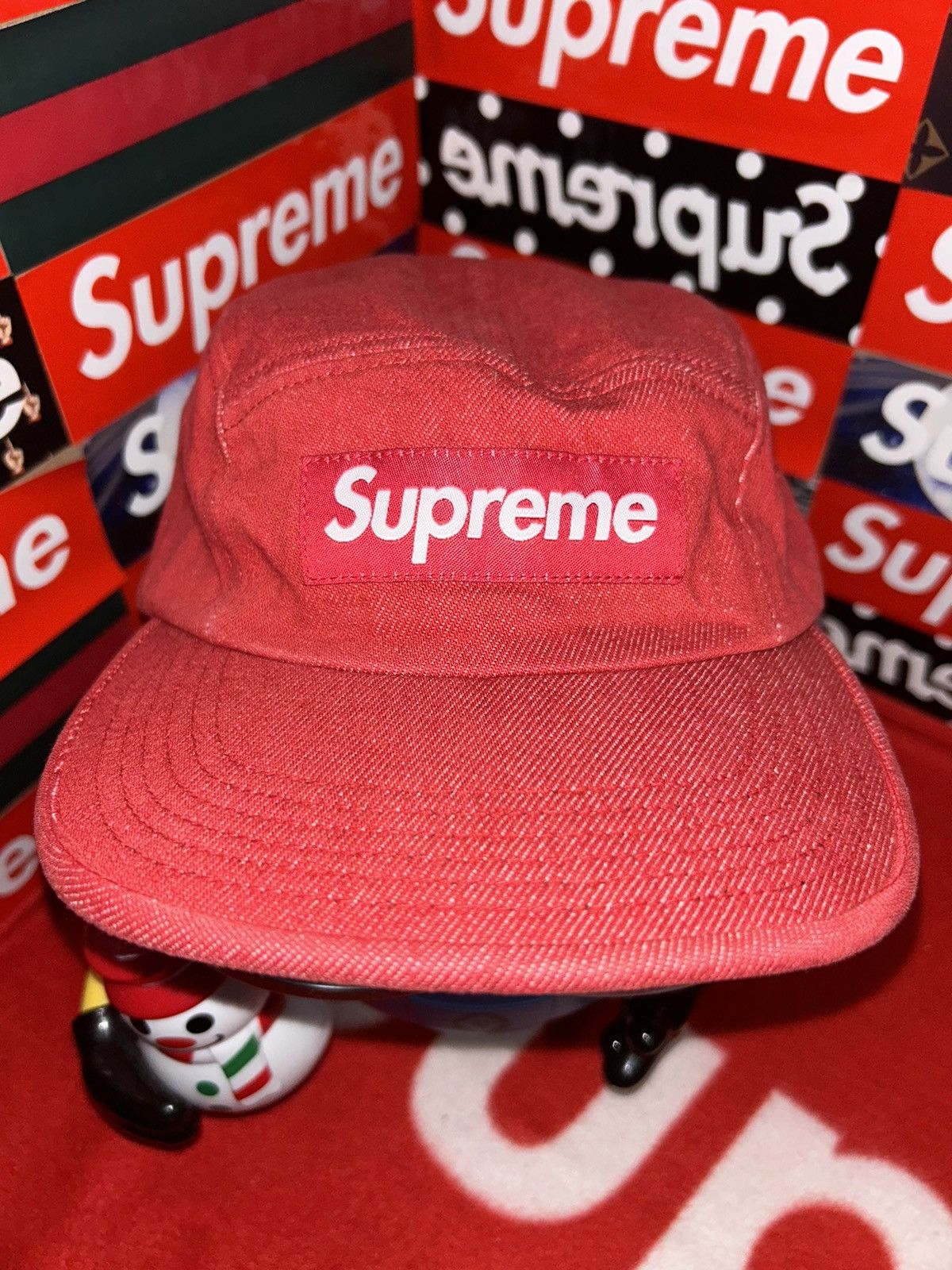 Supreme Supreme Denim Camp Cap SS18 NEW RARE HAT Size ONE SIZE - 1 Thumbnail