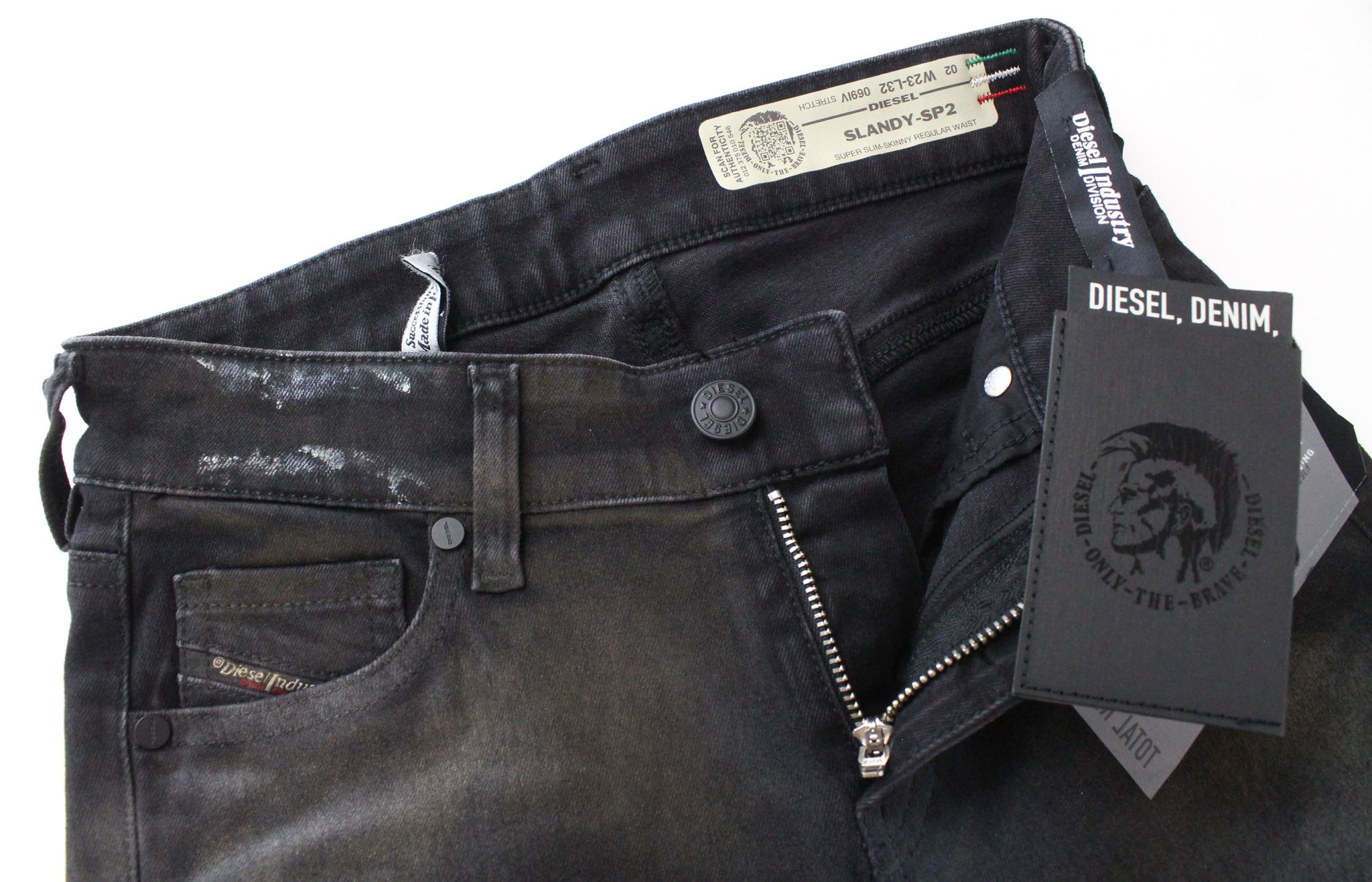 Diesel SLANDY-SP2 069IV W23/L32 Blue Girls Jeans 71490 Size 23" - 4 Thumbnail