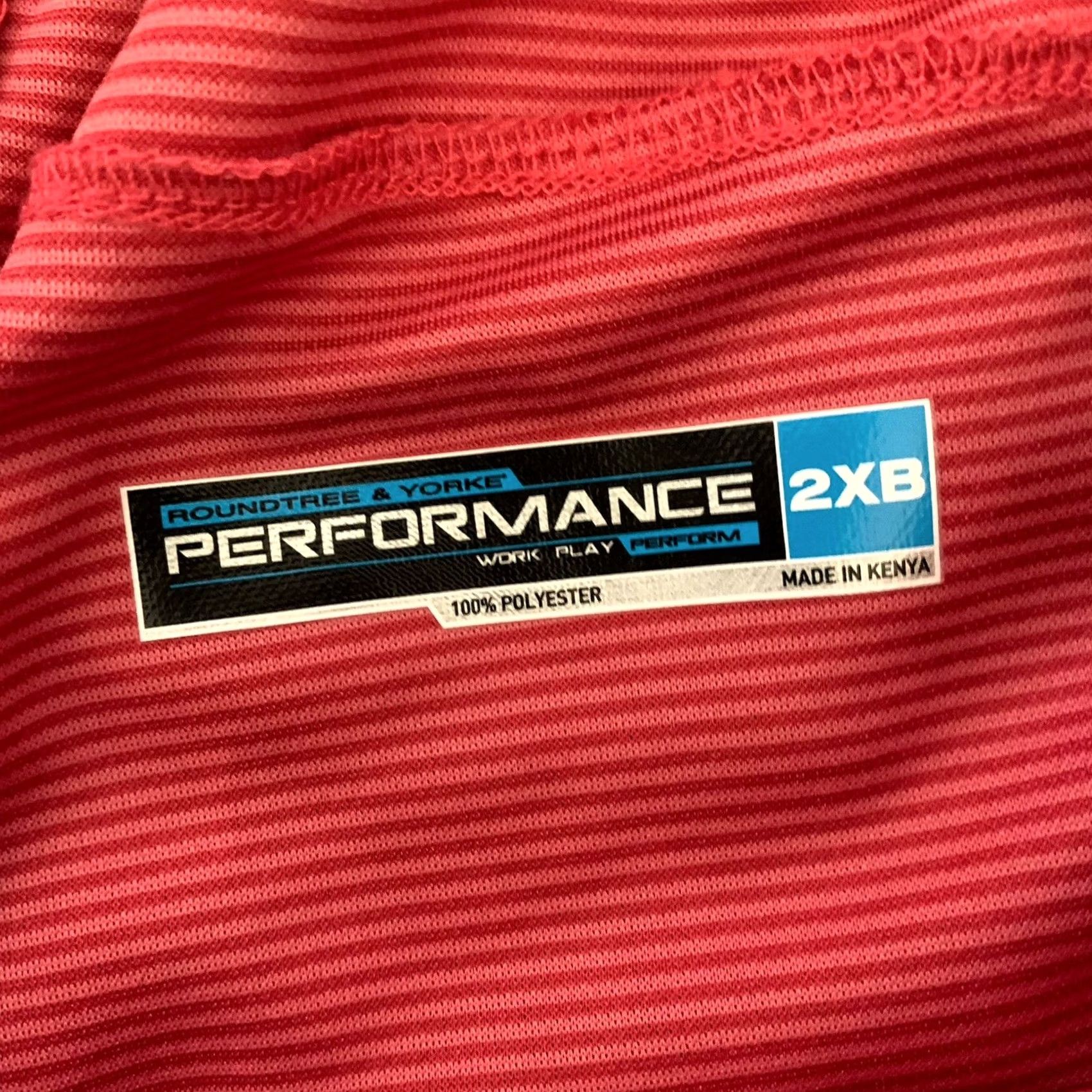 Roundtree & Yorke Roundtree Yorke Performance Shorts Mens 2XB Extreme Comfort Wicking NEW Red Athletic Big Size US 39 - 4 Thumbnail