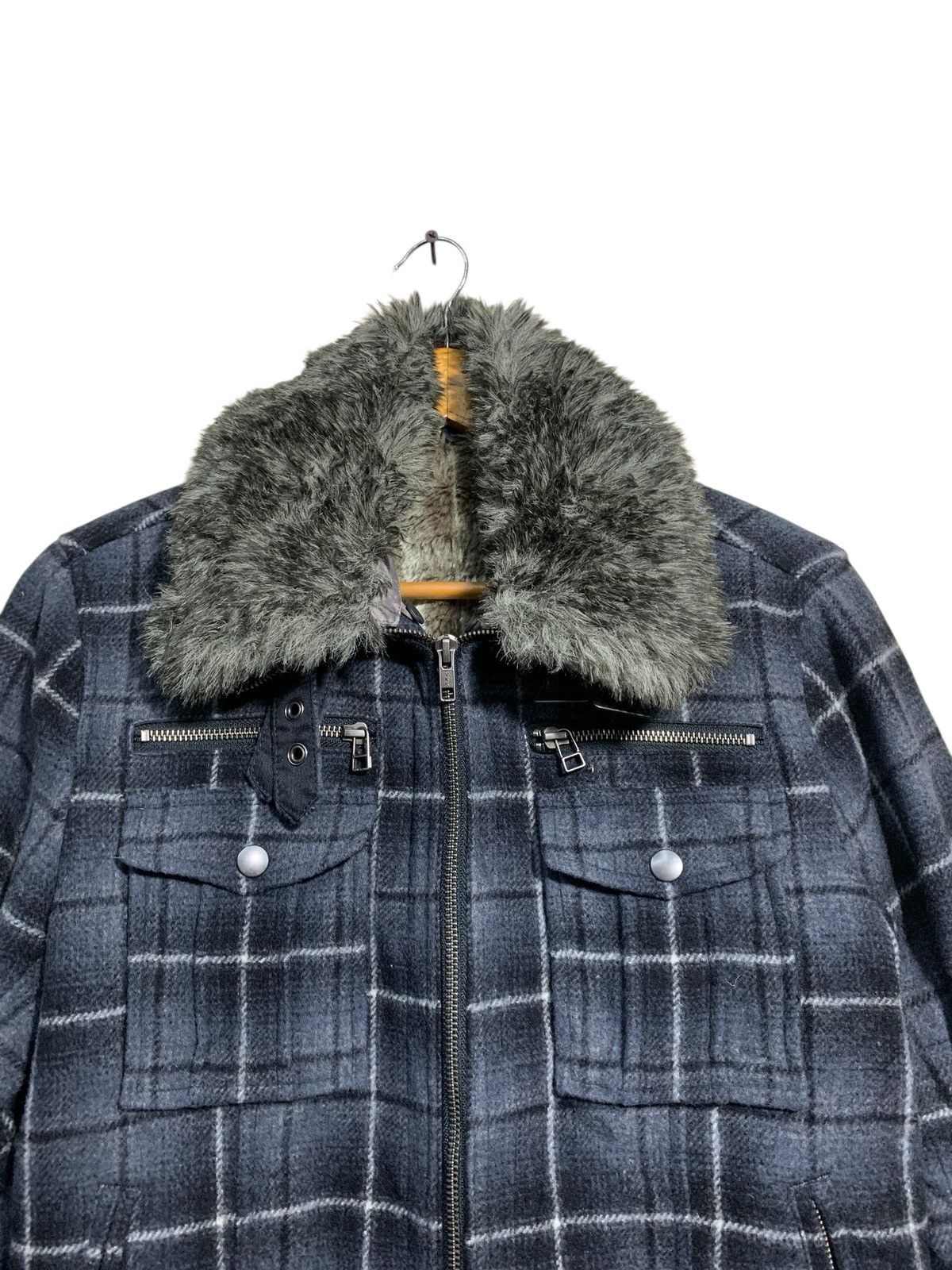 Japanese Brand 🔥EDGE RUPERT BLUE TARTANS WOOL JACKET FUR Size US M / EU 48-50 / 2 - 4 Thumbnail