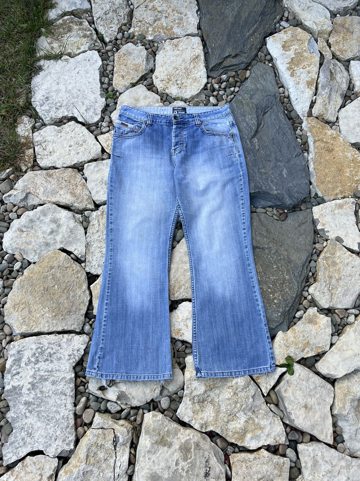 Diesel × Vintage Vintage Diesel freedom y2k baggy distressed thrashed jeans Size US 34 / EU 50 - 1 Thumbnail