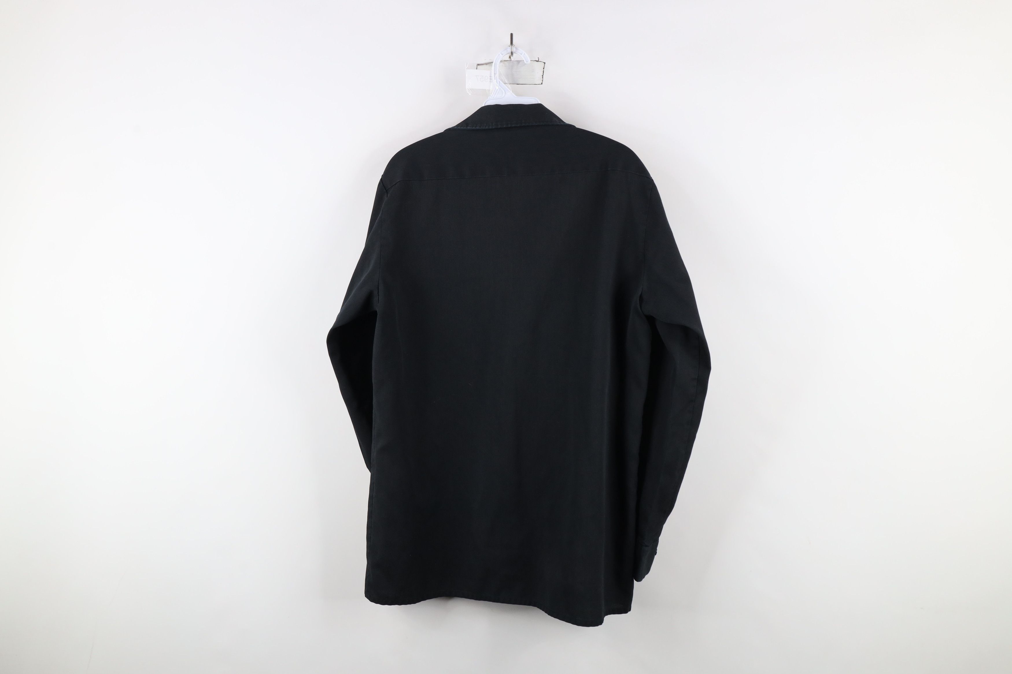 Dickies × Vintage Vintage 90s Dickies Thrashed Workwear Button Shirt Black USA Size US M / EU 48-50 / 2 - 11 Thumbnail