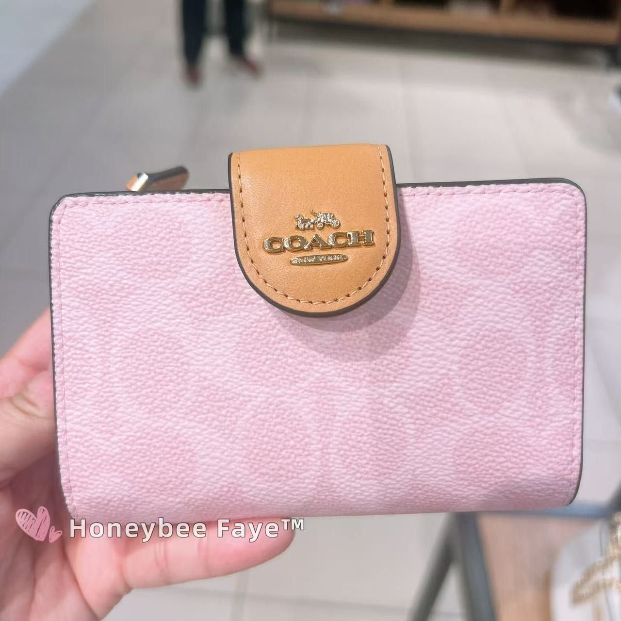 Coach Medium Corner Zip Wallet In Signature Canvas CEC29 Size ONE SIZE - 2 Thumbnail