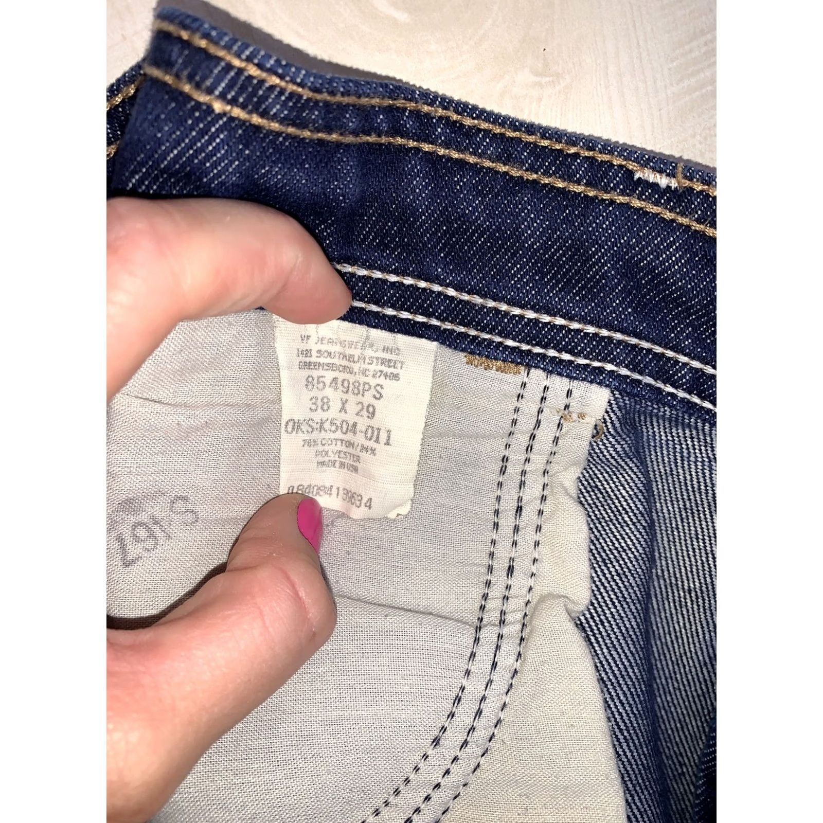 Wrangler VINTAGE Wrangler Jeans Indigo Wash Straight Mens 38x29 USA Made-11520 Size US 38 / EU 54 - 8 Thumbnail
