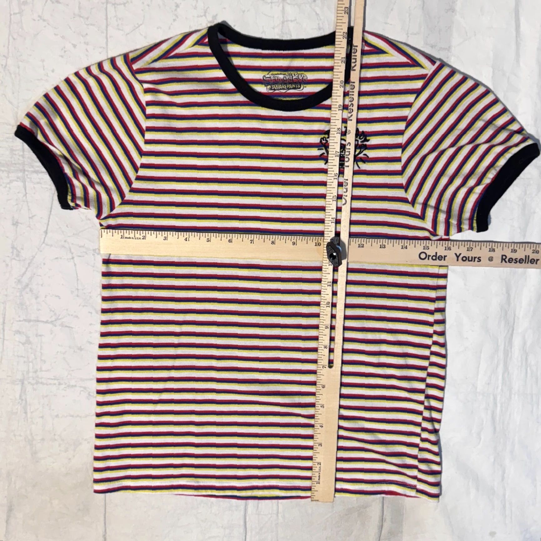 Nickelodeon Nickelodeon SpongeBob SquarePants Red Yellow Striped Logo Tshirt XS Brand SpongeBob SquarePants Shirt Women Size XS / US 0-2 / IT 36-38 - 4 Thumbnail