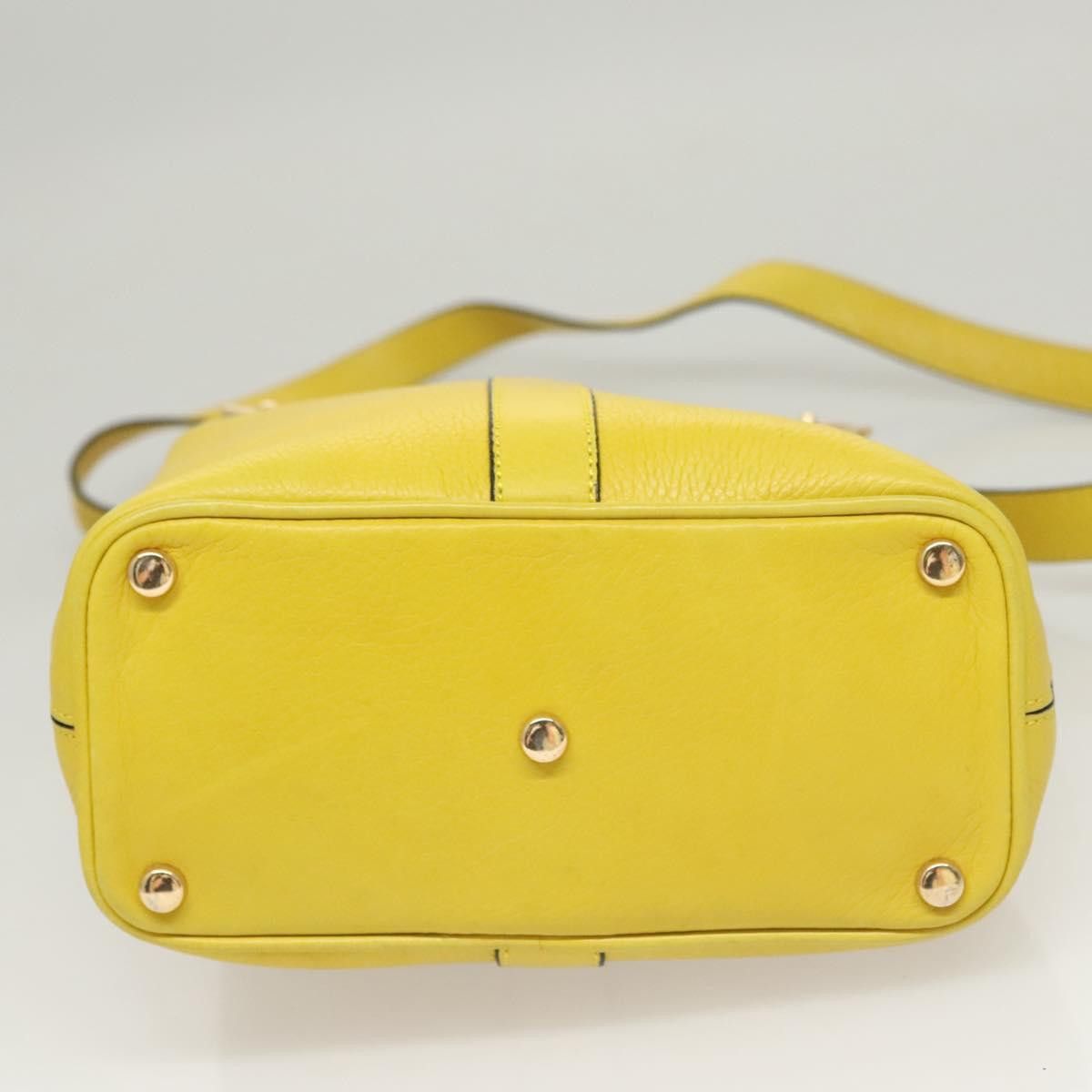 Celine CELINE Shoulder Bag Leather Yellow Gold Size ONE SIZE - 9 Thumbnail