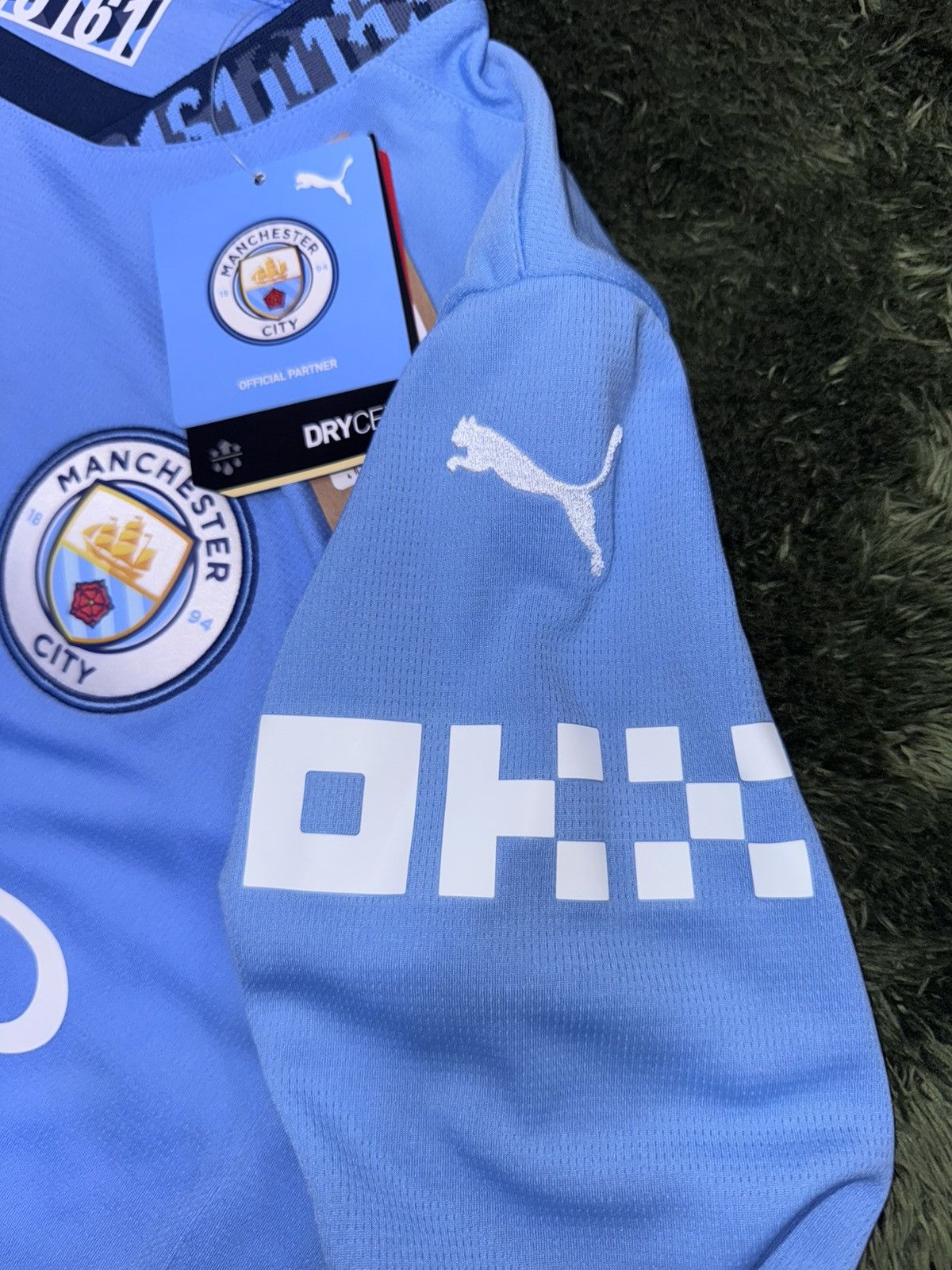 Designer × Puma [L] PUMA JUNIOR MCFC mancity home replica long sleeve jersey Size L / US 10 / IT 46 - 4 Thumbnail