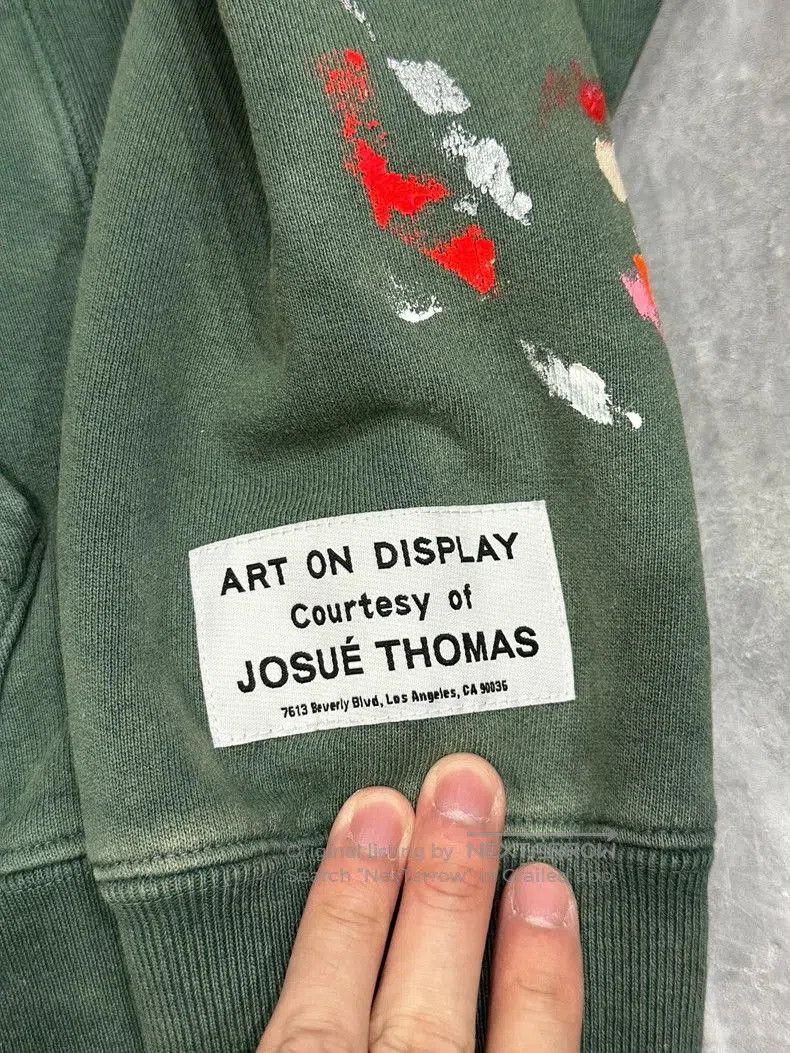 Gallery Dept. Gallery Dept Green Paint Splash Hoodie. Size US M / EU 48-50 / 2 - 5 Thumbnail