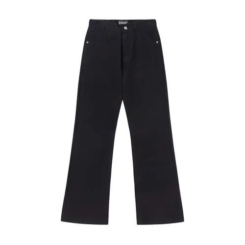 Japanese Brand × Jean Trendy men's solid color simple versatile loose flared jeans Size US 32 / EU 48 - 1 Thumbnail