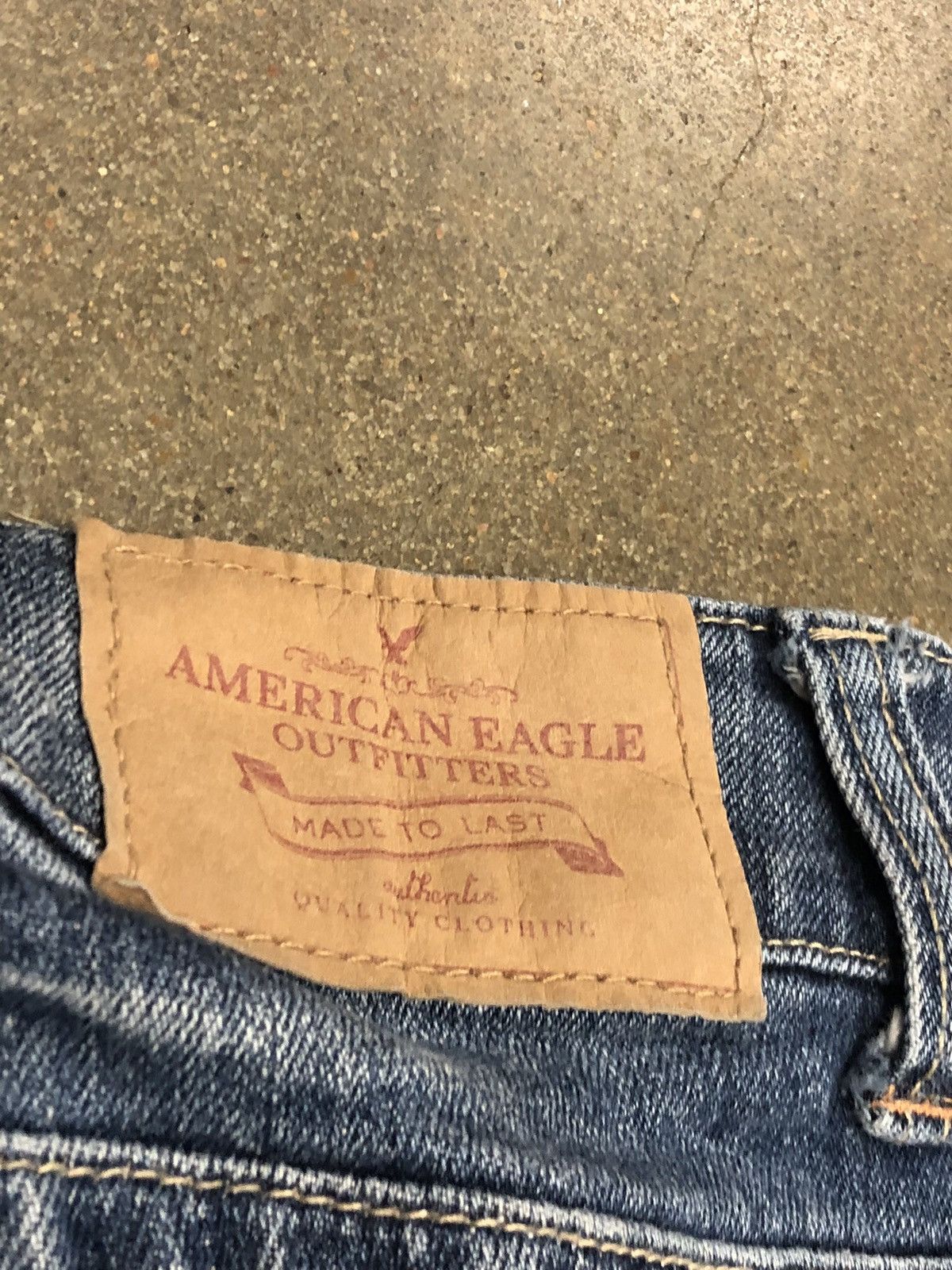 American Eagle Outfitters Vtg Y2K American Eagle Straight jeans Size 27" / US 4 / IT 40 - 5 Thumbnail