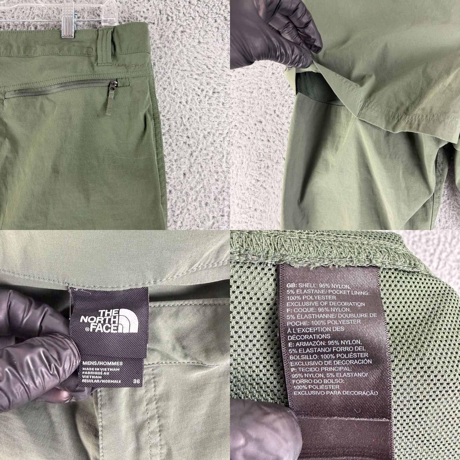 The North Face The North Face Retrac Tech Pant Mens Size 36 Green Straight Leg Lightweight Hike Pant Mens Green The North Face Retrac Tech Pant 36 Regular Inseam 30 Size US 36 / EU 52 - 9 Thumbnail