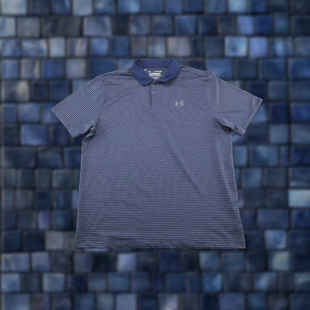 Under Armour Under Armour Polo Golf Shirt Striped XL Men's UA Tech Founded in 2009? Size US XL / EU 56 / 4 - 1 Thumbnail