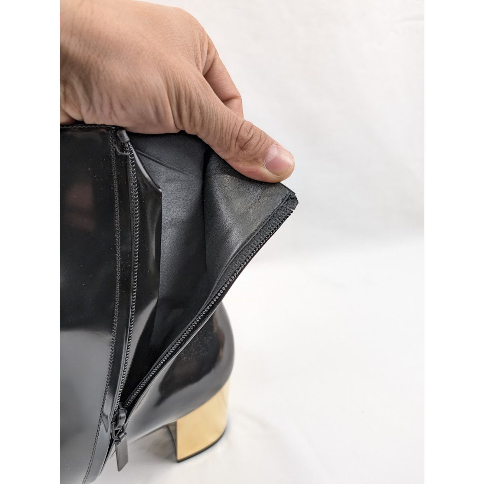 Saint Laurent Paris o1rshd1 Q:4 / XIV 70 Zipped Boots in Nero 42 Size US 9 / EU 42 - 10 Thumbnail