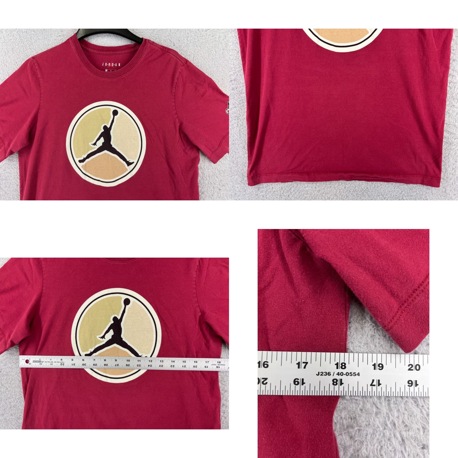 Nike Nike Jumpman Shirt Mens Small Red Logo Short Sleeve Sports Size US S / EU 44-46 / 1 - 8 Thumbnail