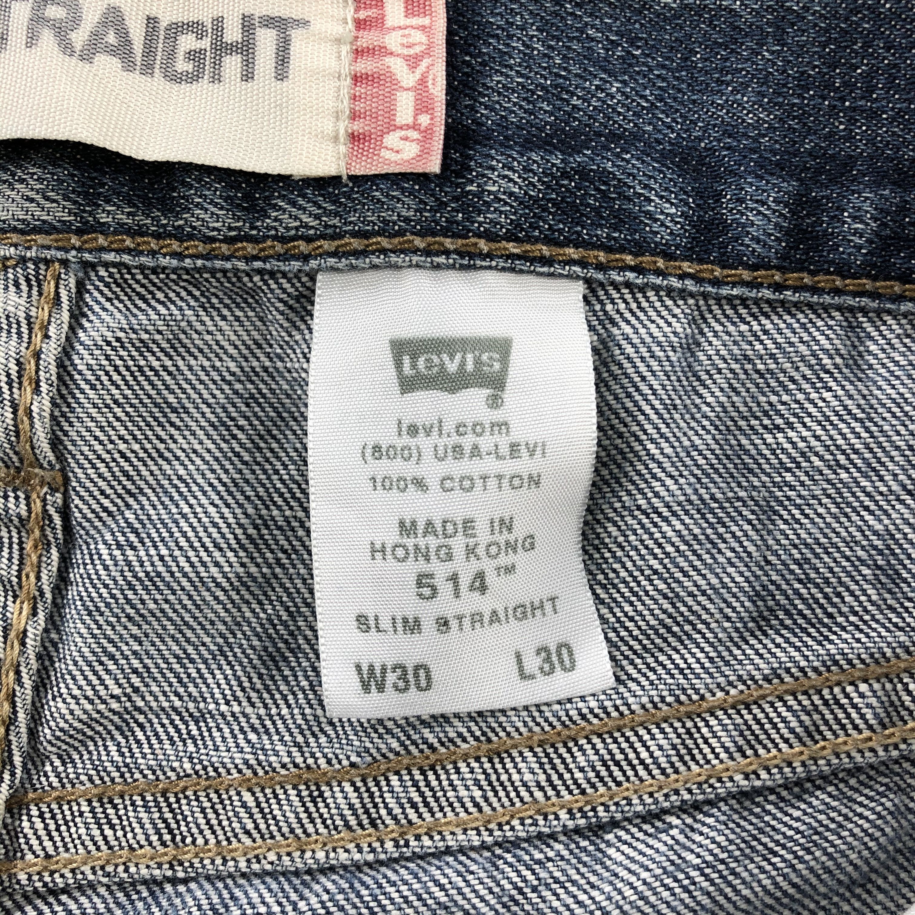 Levi's Vintage Levis 514 Jeans Blue Slim Straight Denim KJ593 Size US 30 / EU 46 - 10 Thumbnail