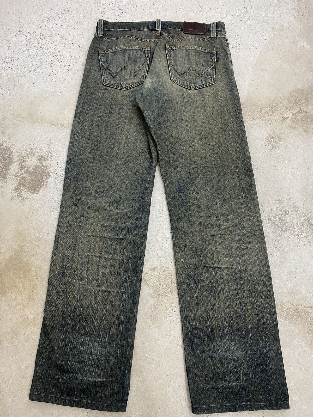 Edwin × Japanese Brand Edwin 404 Denim Baggy Loose Fit Washed Distressed Size US 32 / EU 48 - 2 Thumbnail
