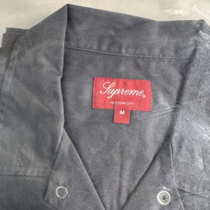 Supreme Supreme 2-Tone Work Shirt Dark Grey medium size | Grailed