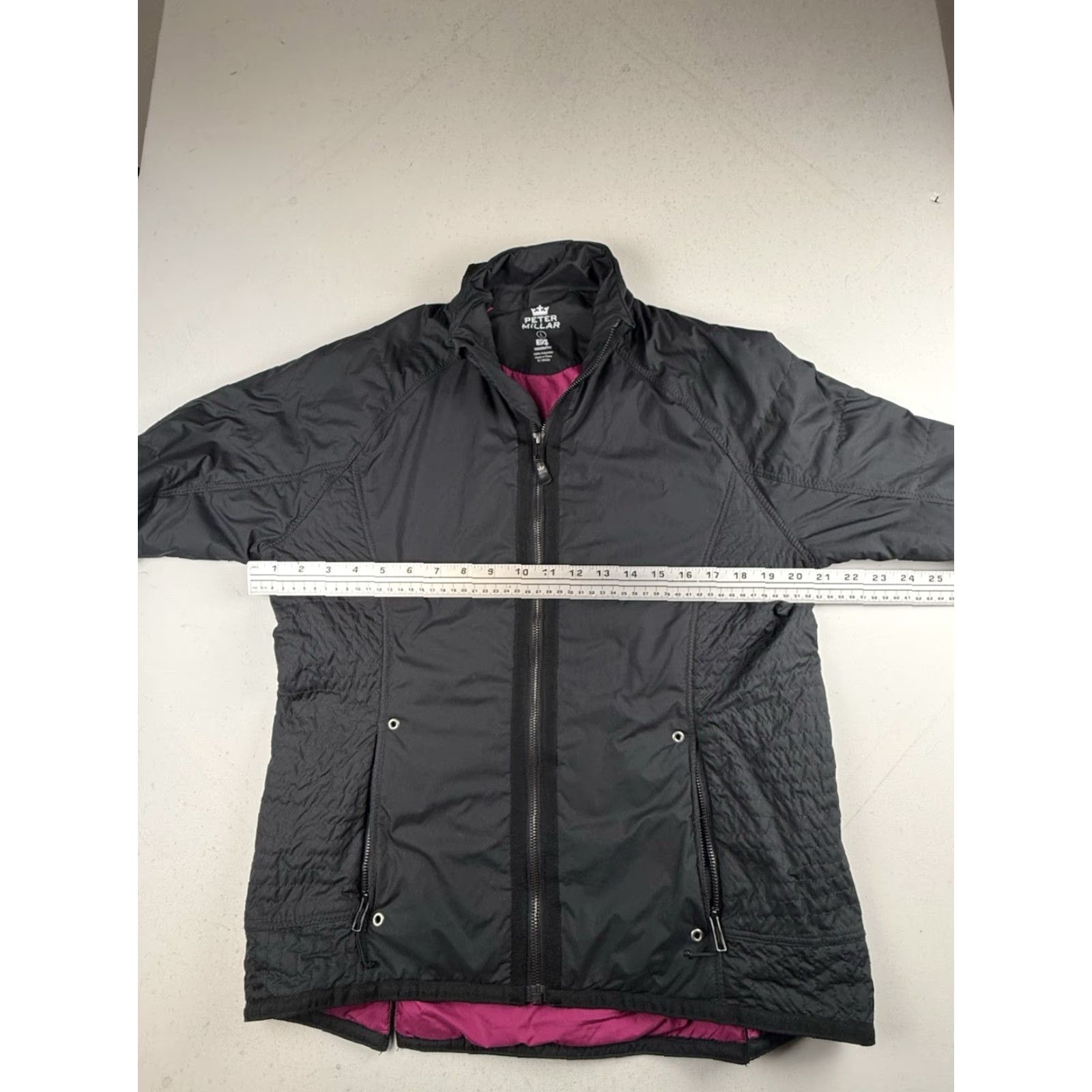 Peter Millar Peter Millar Jacket Womens L Black Full Zip Golf Quilted Softshell Size L / US 10 / IT 46 - 3 Thumbnail