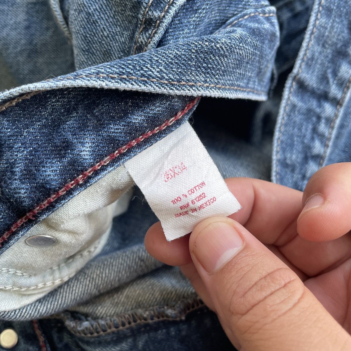 Arizona Jean Co. Vintage Arizona Jeans Faded Denim Jeans Pants W36x34.5 Size US 36 / EU 52 - 7 Thumbnail