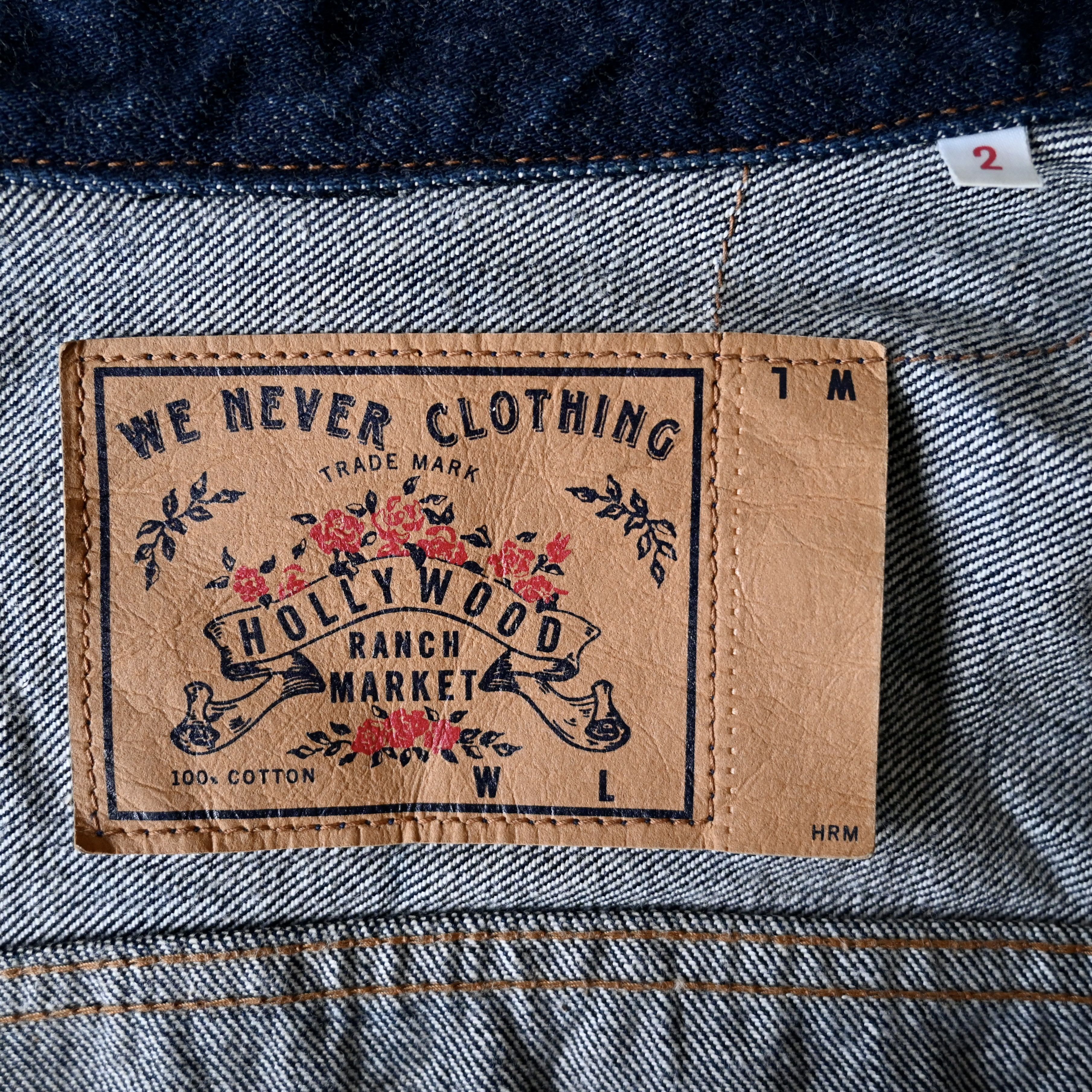 HOLLYWOOD RANCH MARKET H.R.MARKET indigo denim tracker jacket made in Japan Size US M / EU 48-50 / 2 - 14 Thumbnail