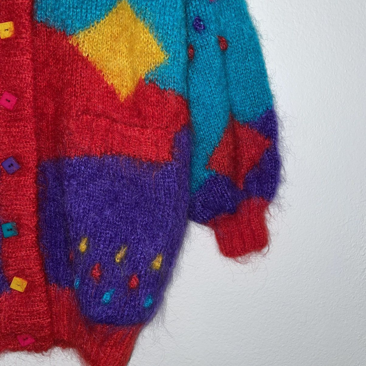 Vintage Elaine Newman Mohair Knit Yorkshire England Size XXL / US 16-18 / IT 52-54 - 5 Thumbnail