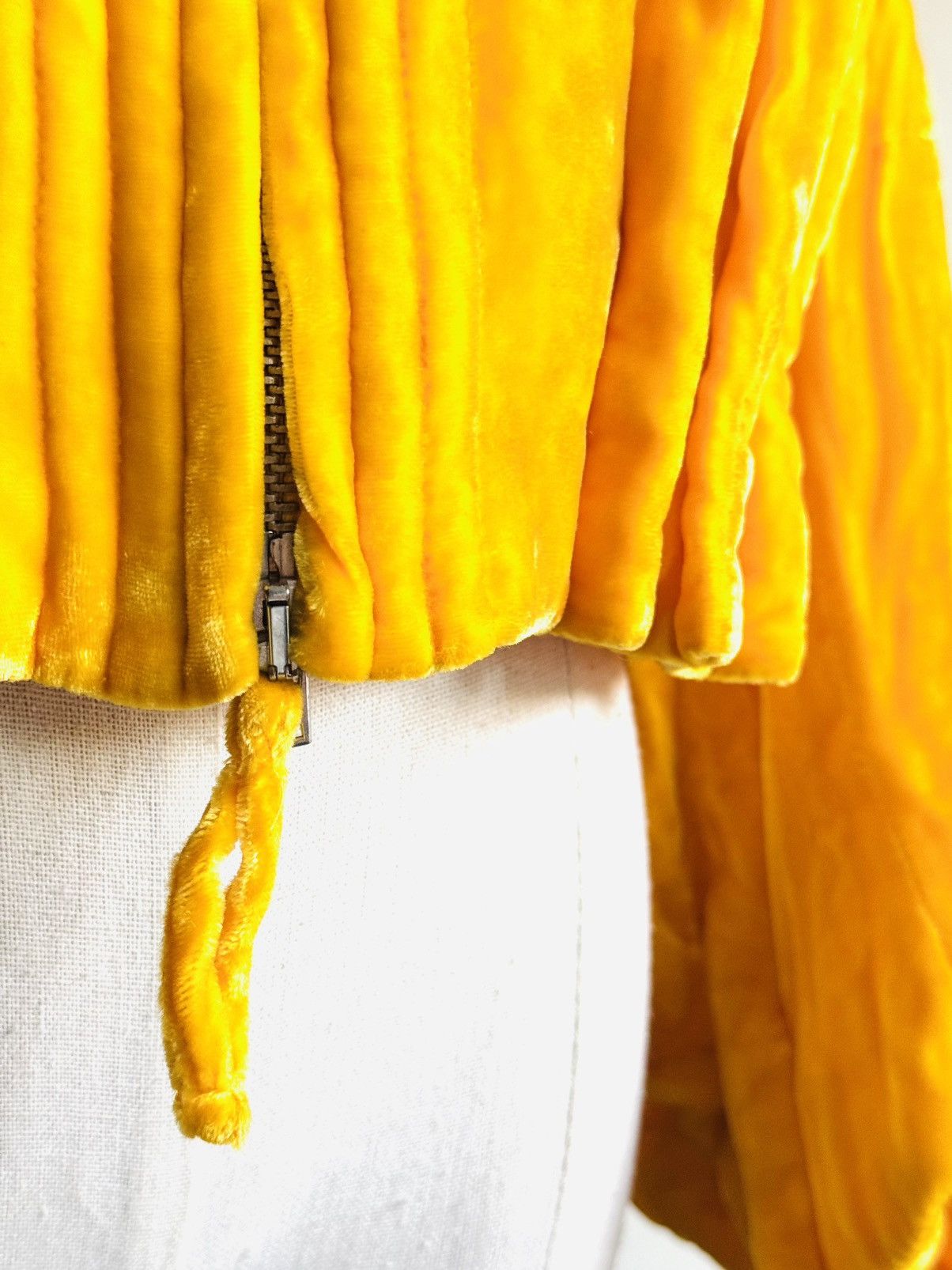 Sonia Rykiel S/S 08 Sonia Rykiel marigold yellow velvet bomber jacket 38 Size S / US 4 / IT 40 - 10 Thumbnail